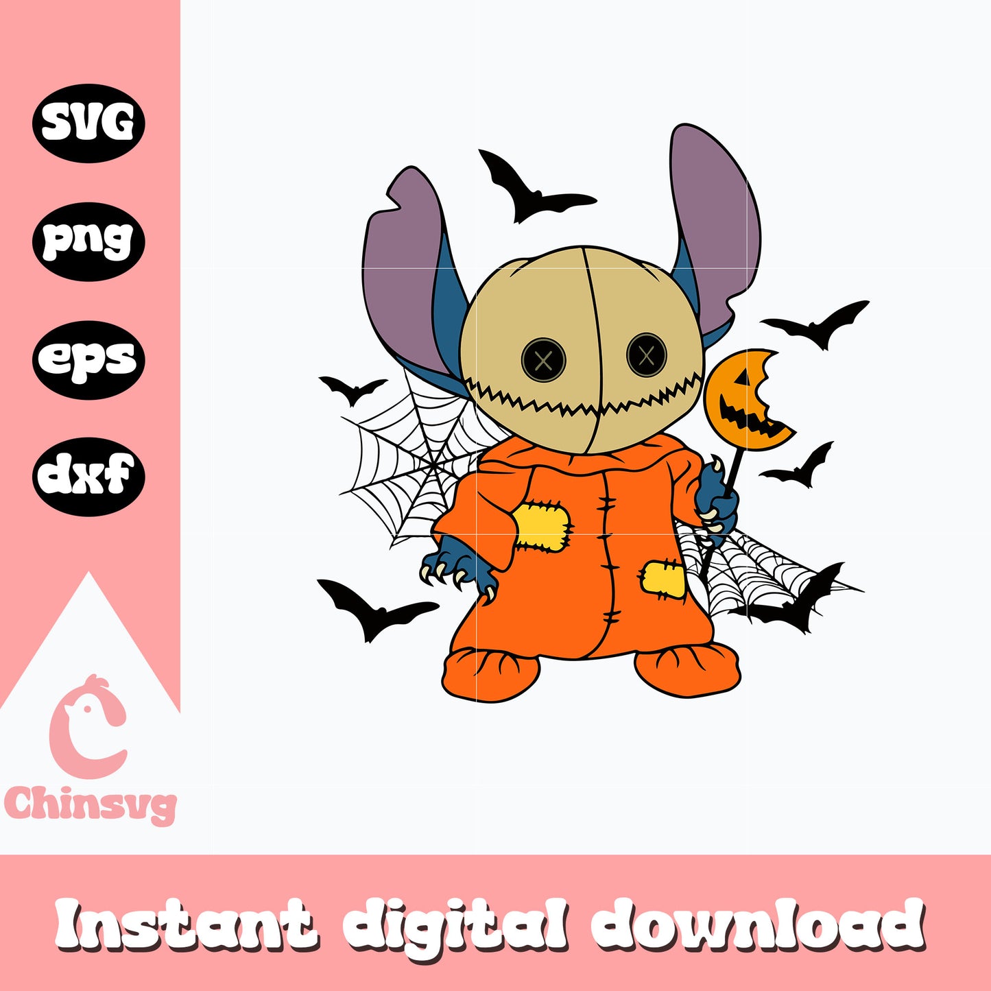 Stitch Sam Design Svg, Halloween svg, digital download