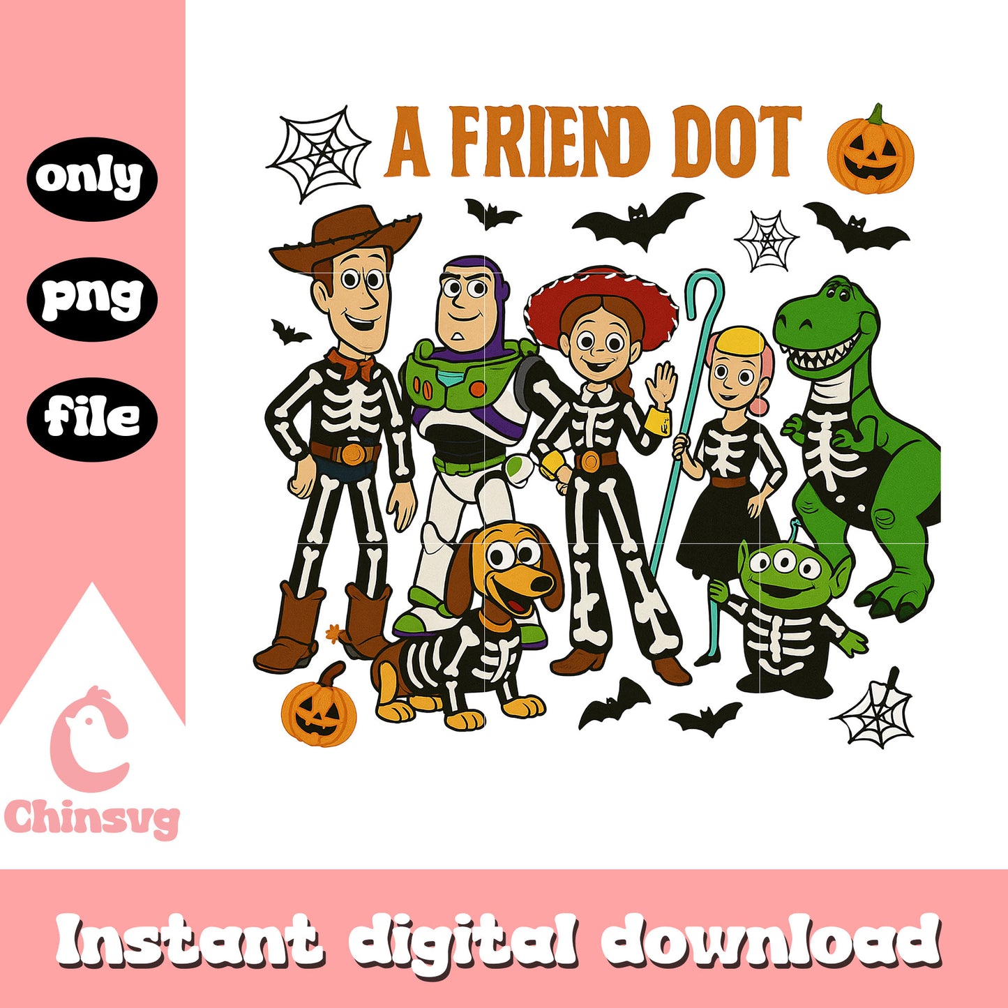 A friend dot toy story cartoon png, toy story character png