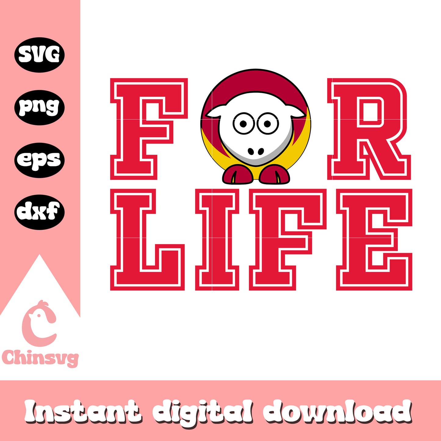 American football kansas city chiefs for life svg, the kansas city chiefs logo svg