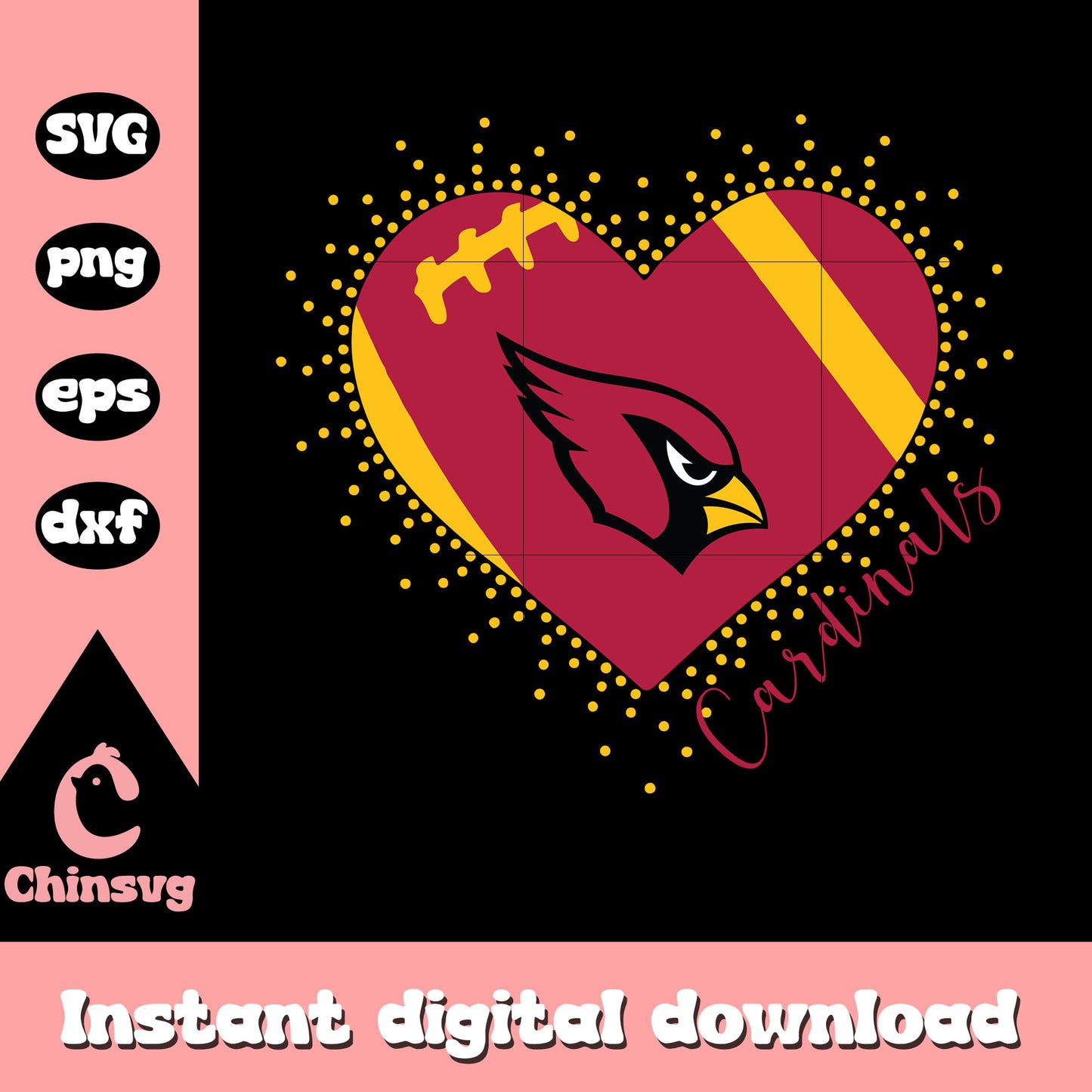 Arizona cardinals nfl football clipart svg, arizona cardinals nfl logo svg
