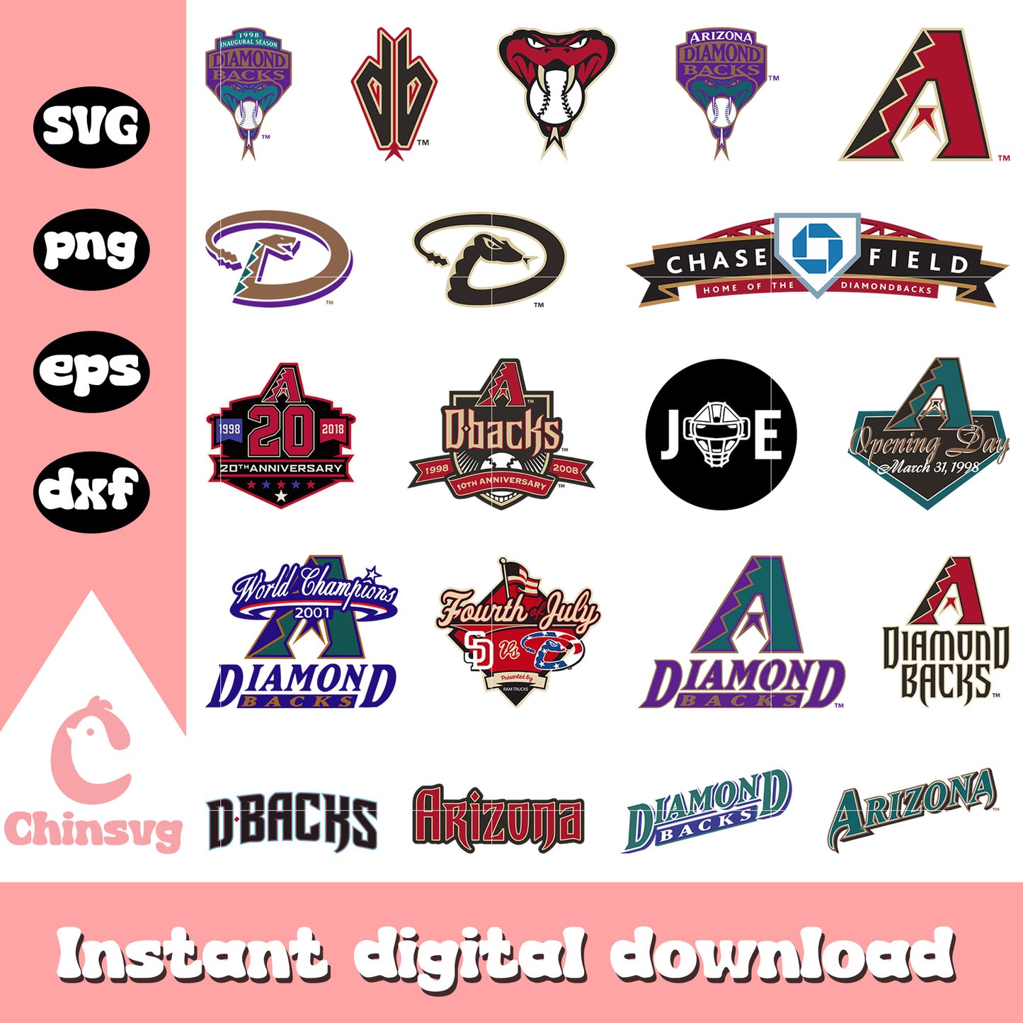 Arizona diamond backs logo bundle svg, arizona diamond backs svg