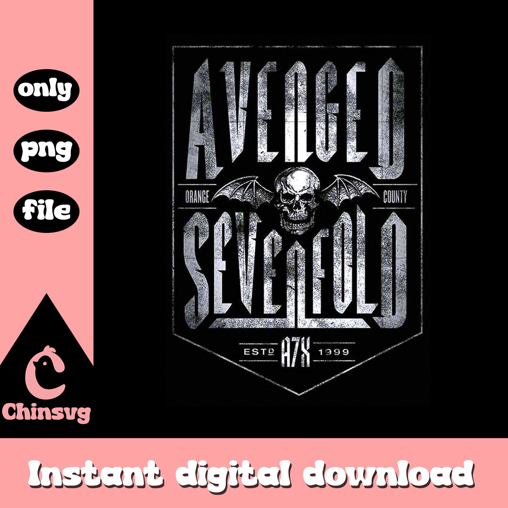 Avenged Sevenfold So Grim Orange County T-Shirt- Officiële Merchandise Avenged Sevenfold So Grim Orange County T-Shirt- Officiële Merchandise