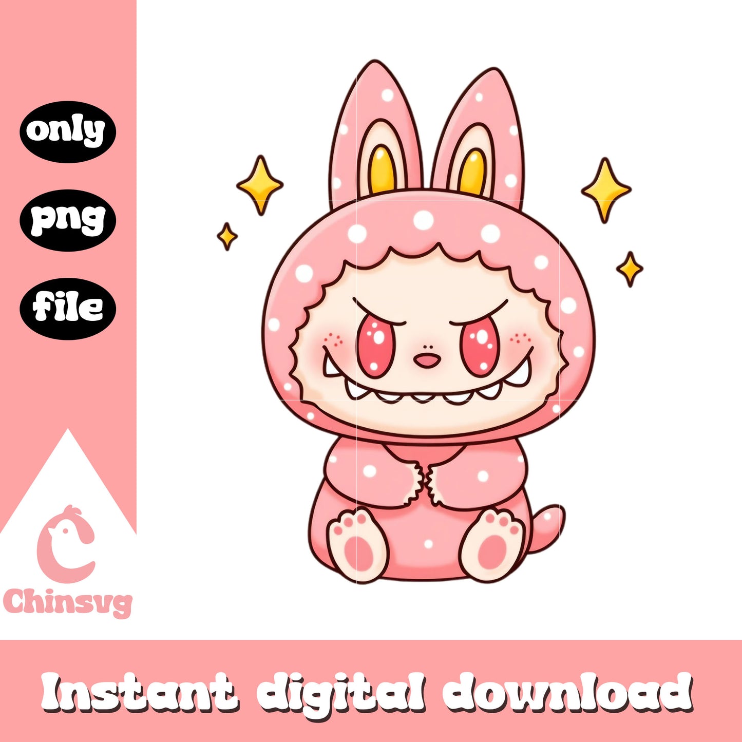Baby cute labubu clothes doll png, labubu colors png