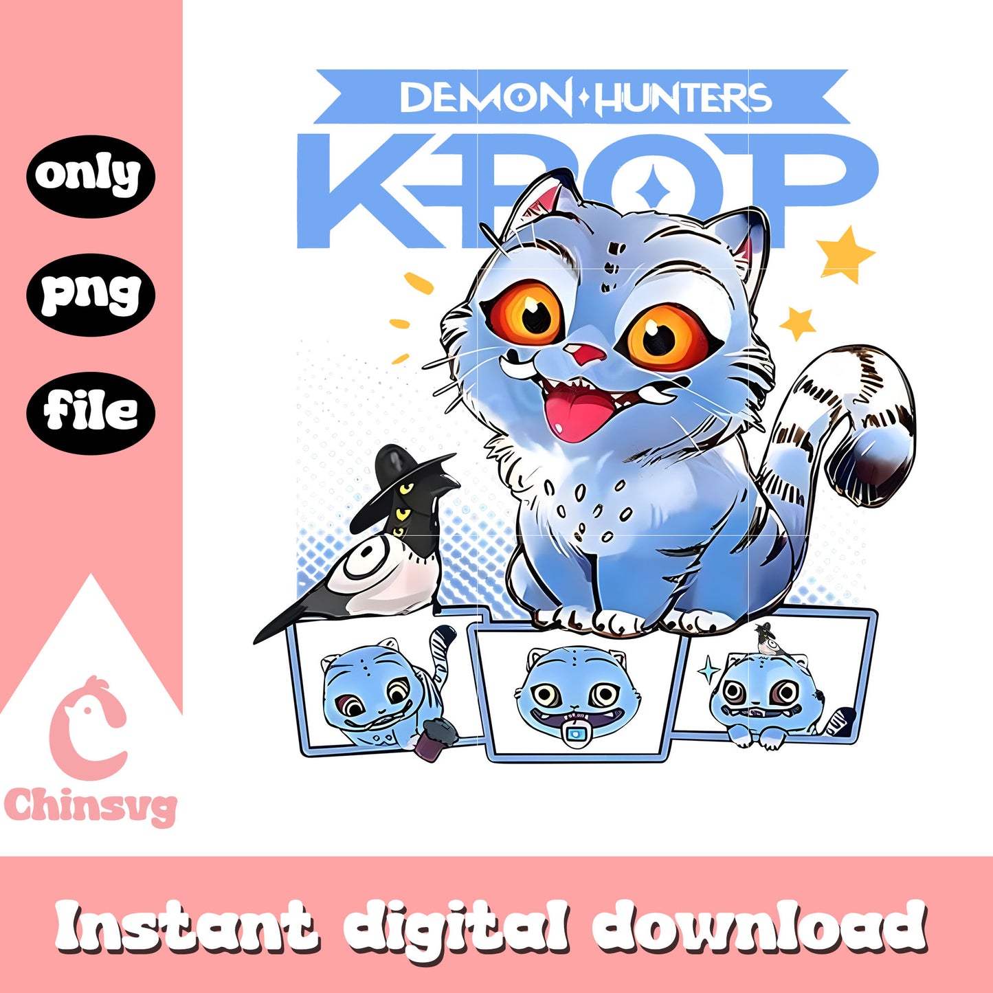 Baby tiger demon hunters kpop png, derpy and susie png - Copy