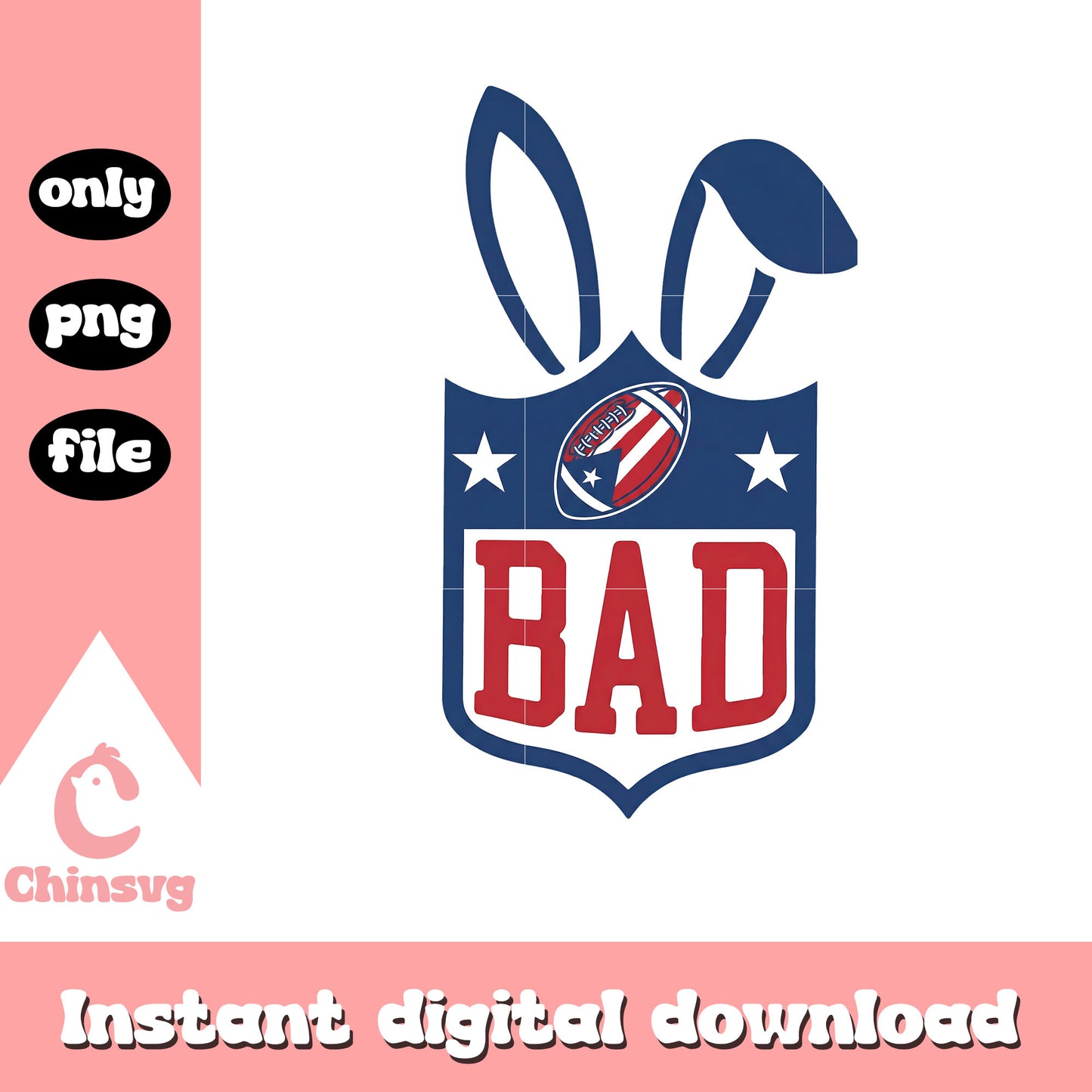 Bad bunny logo design svg, nfl logo svg, super bowl 2026 svg