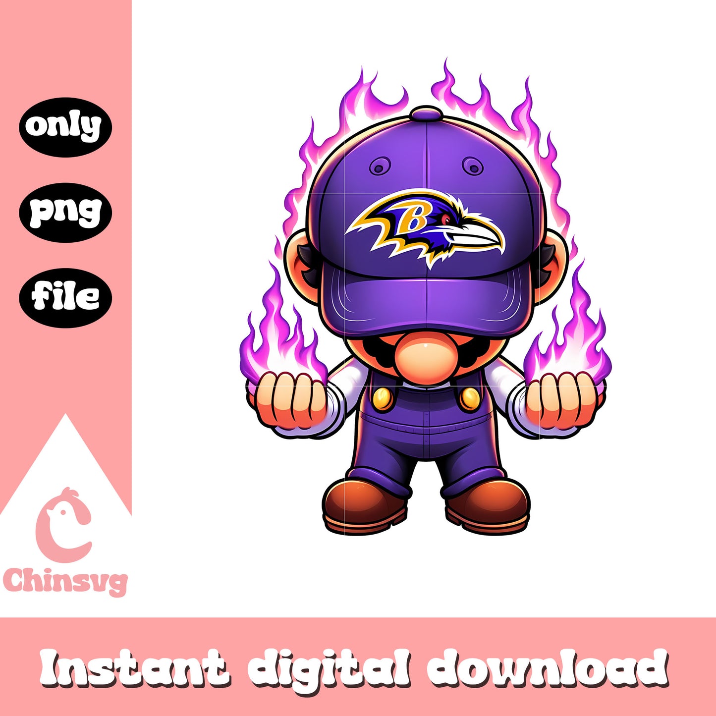 Baltimore ravens purple fire png, baltimore ravens sports png