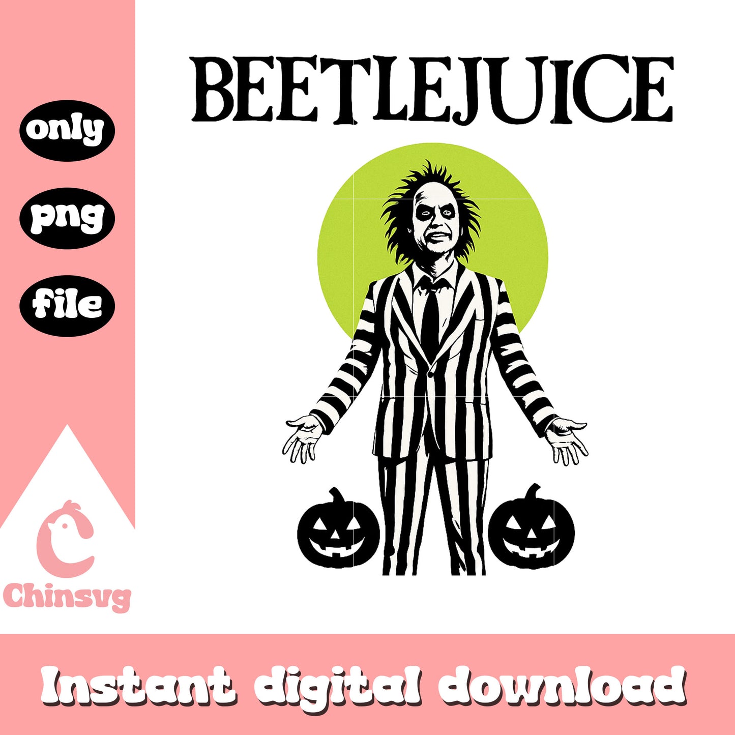 Beetlejuice halloween pumpkin art png, halloween beetlejuice png
