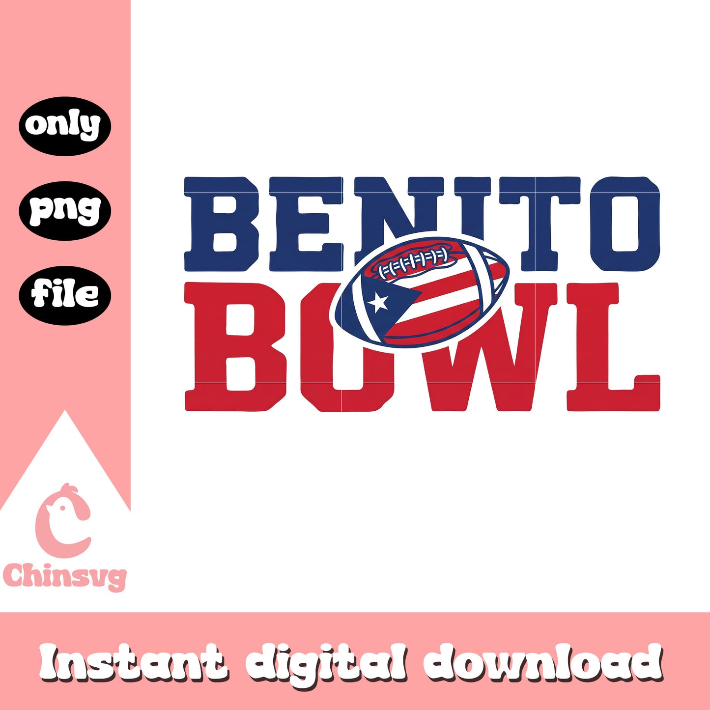 Benito bowl rugby ball svg, bad bunny logo svg, benito bowl svg