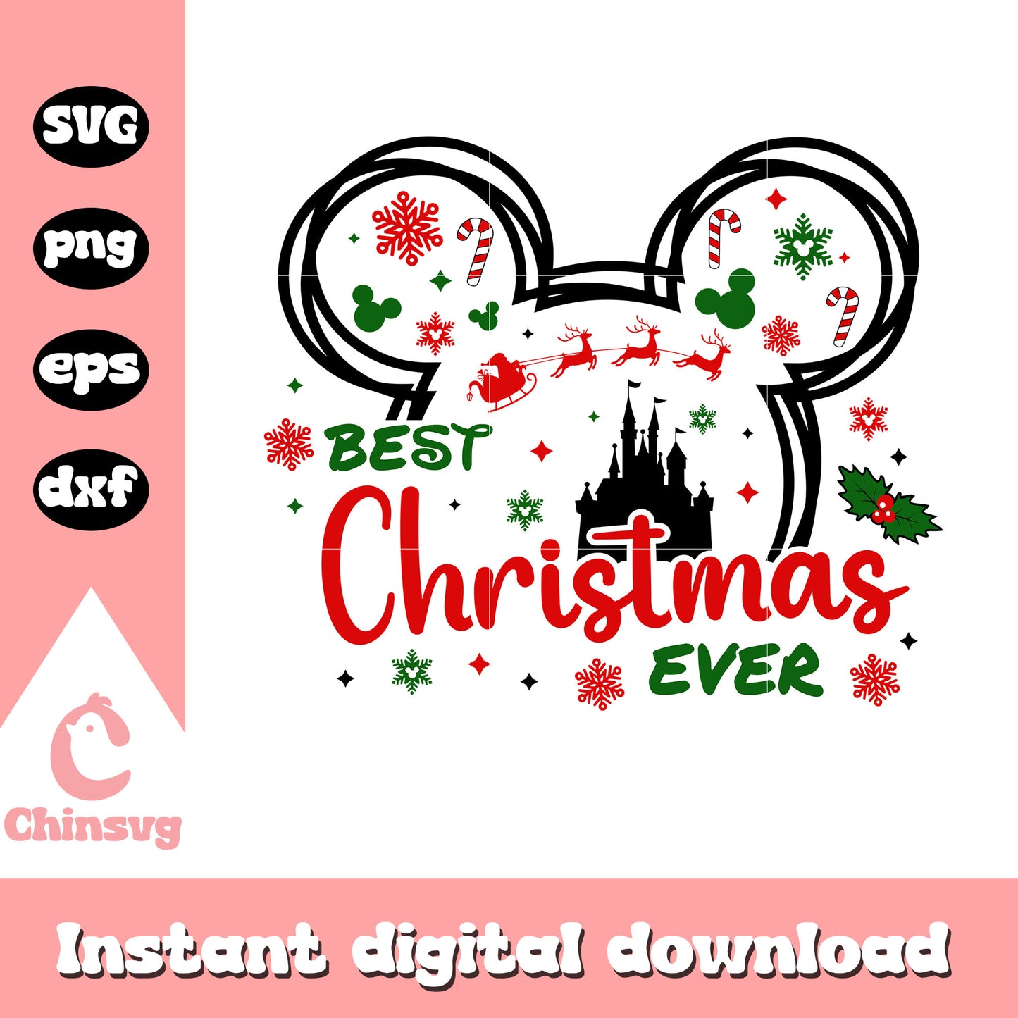 Best christmas ever design svg, christmas svg, disney christmas images svg