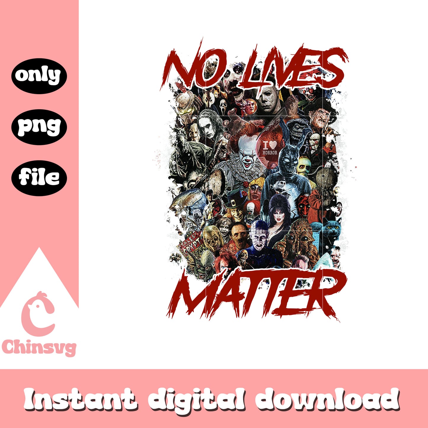 Best horror movie characters png, horror movie characters png