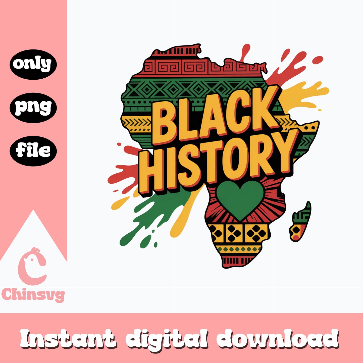 Black History Month Africa Map PNG, Juneteenth PNG, Black History PNG