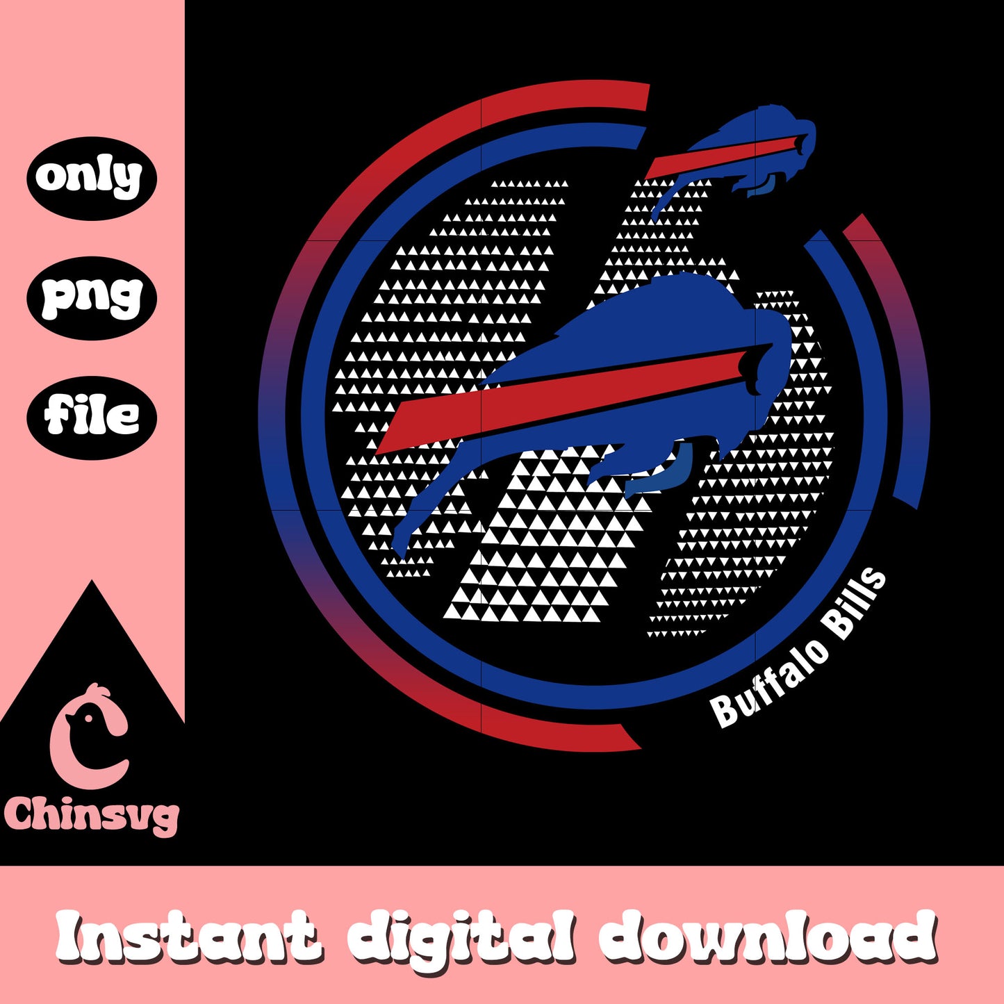 Blue buffalo bills design png, uffalo bills football png