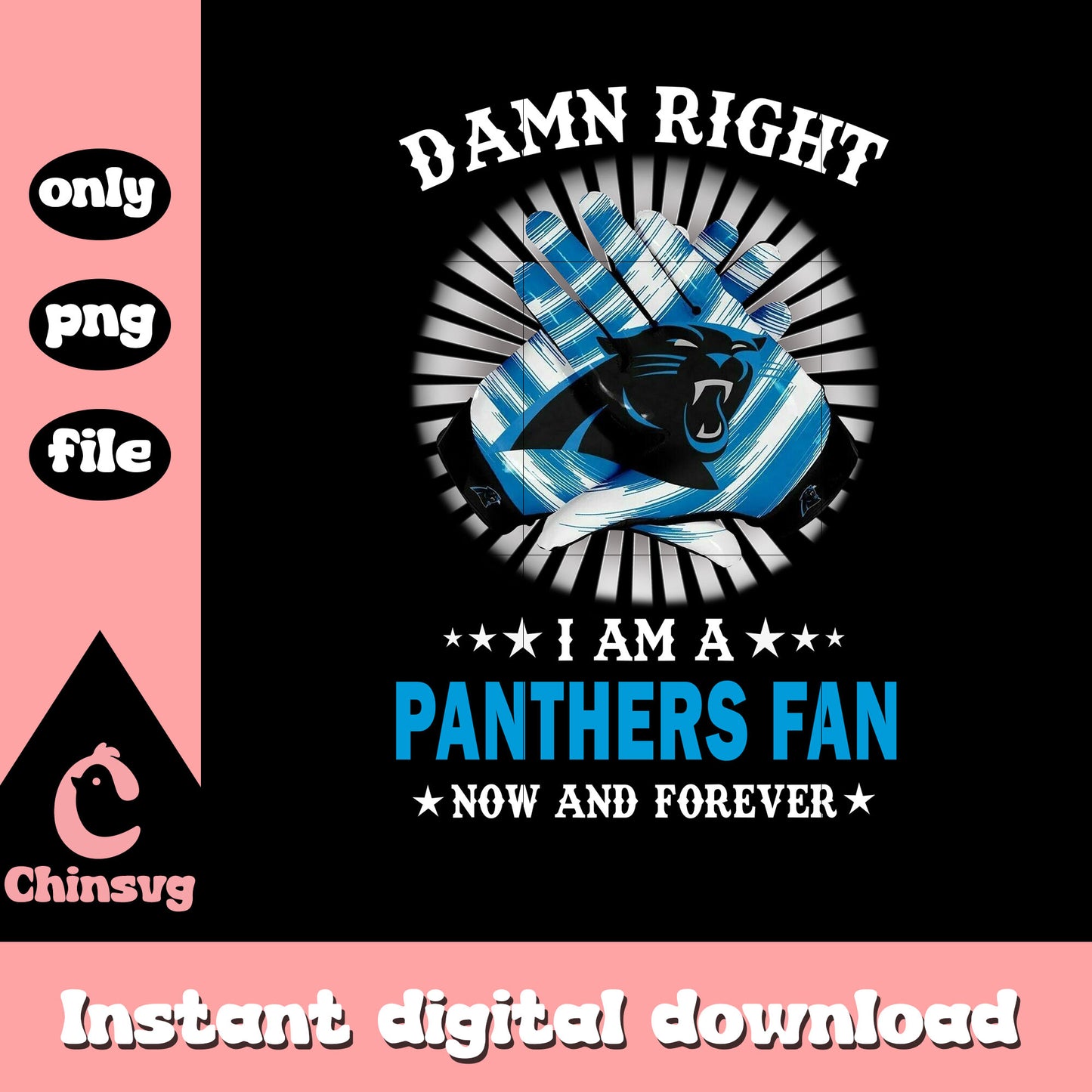 Blue hand panthers images png, carolina panthers nfl png