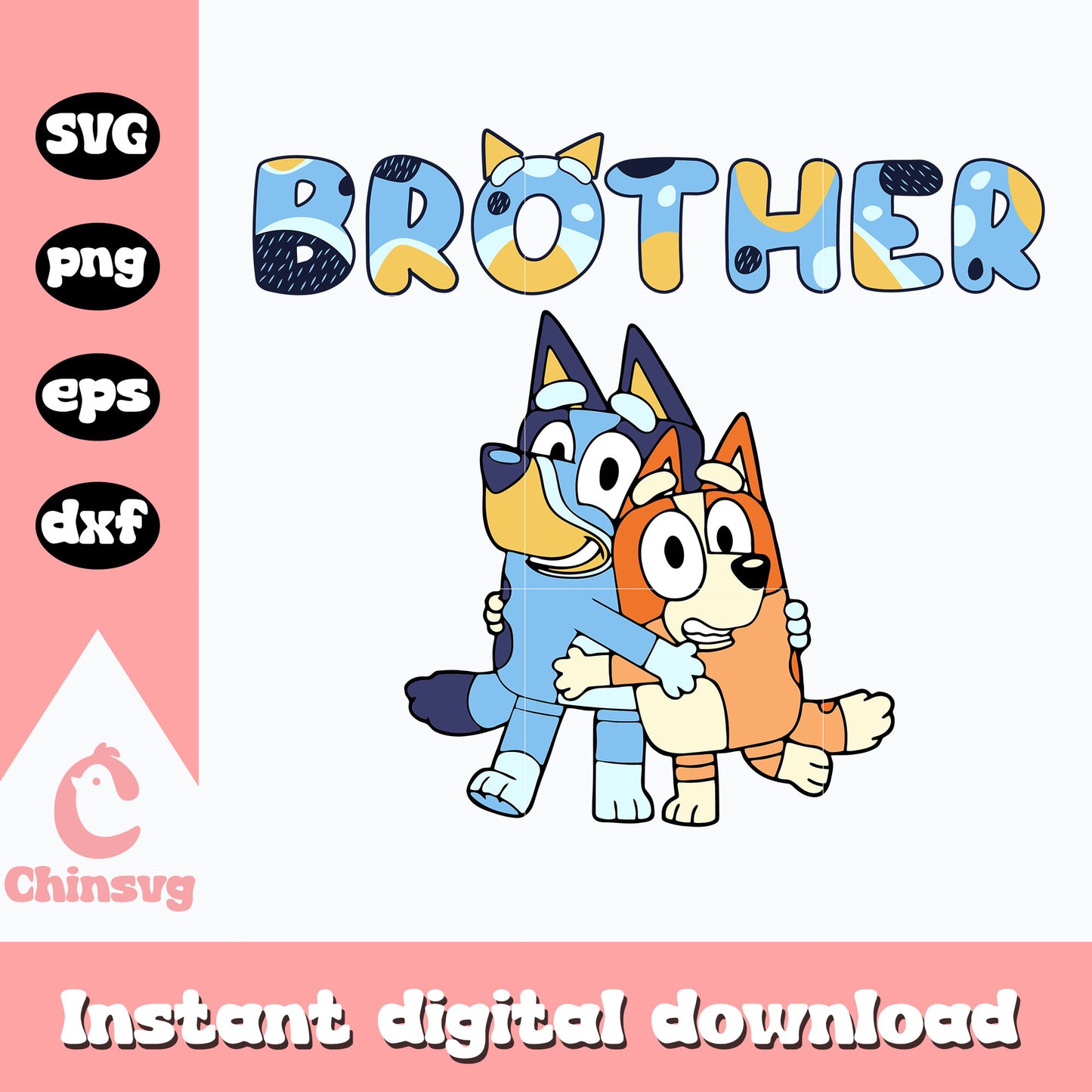 Bluey and bingo brother svg, bluey and bingo svg, cartoon svg