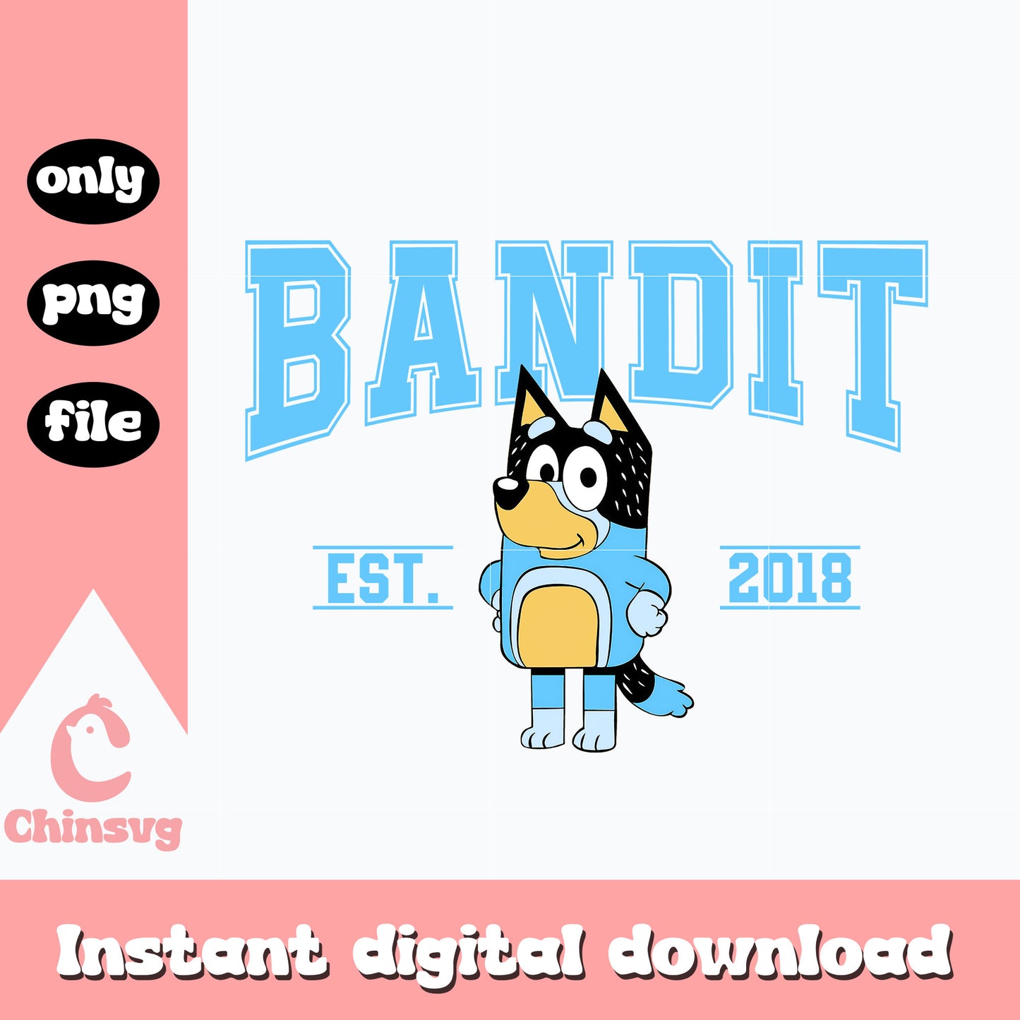 Bluey character est 2018 png, bluey png, cartoon png