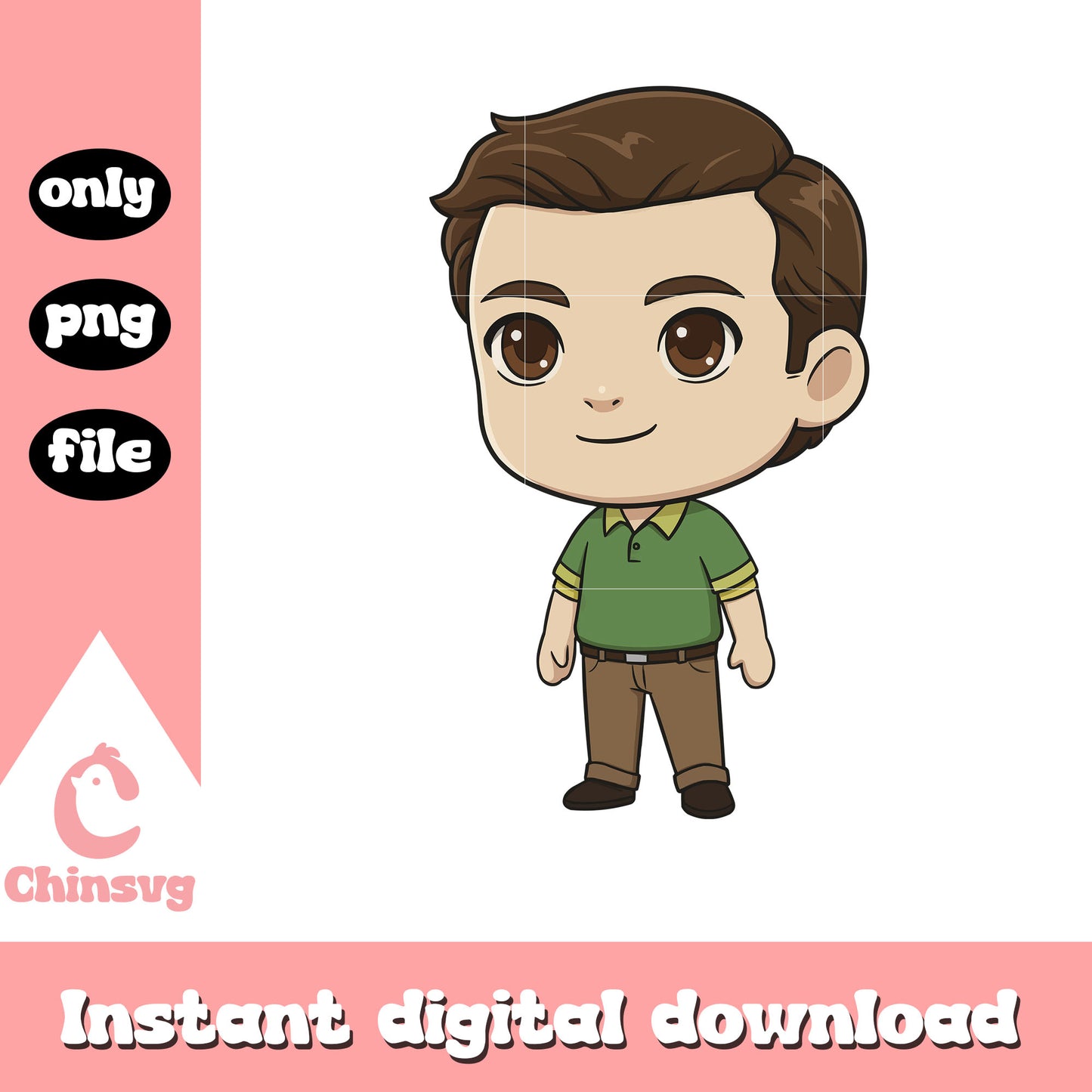 Bob newby stranger things chibi png, bob newby png, stranger things 5 png