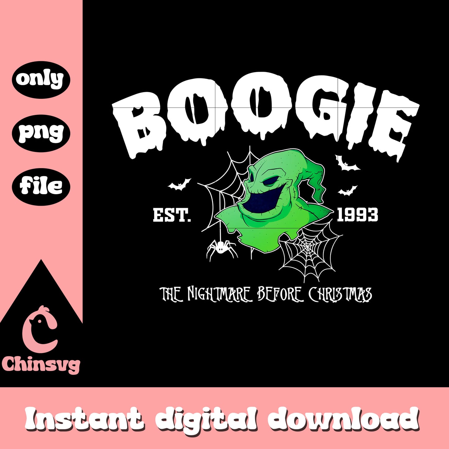Boogie est 1993 nightmare clipart png, boogie night before christmas png