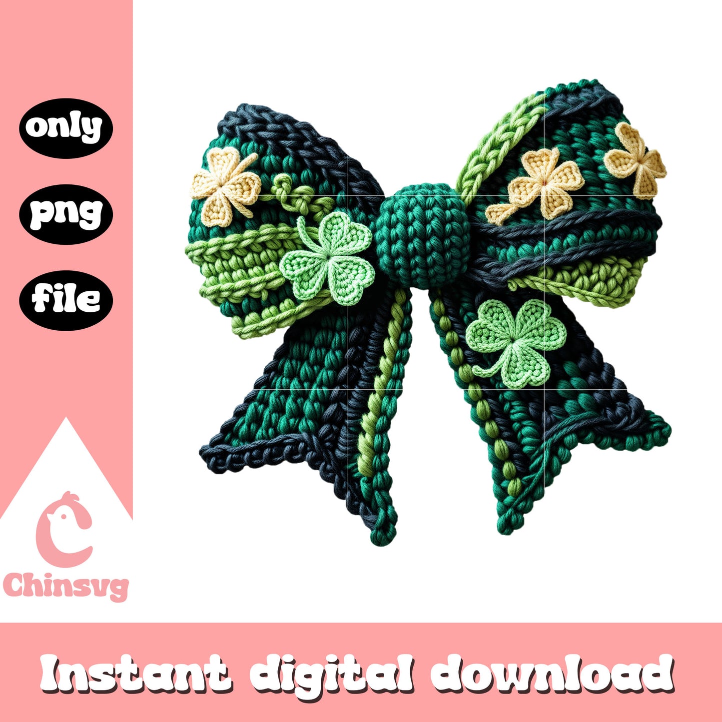 Bow design st patrick’s png, st patrick's day bows png