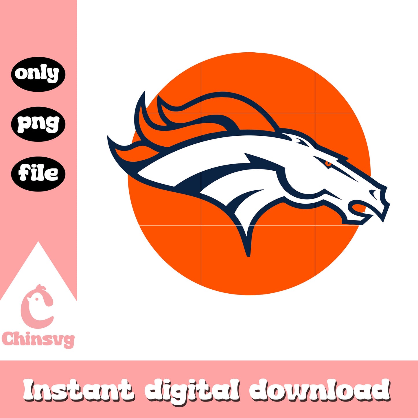 Broncos american football logo clipart svg, old denver broncos logos svg