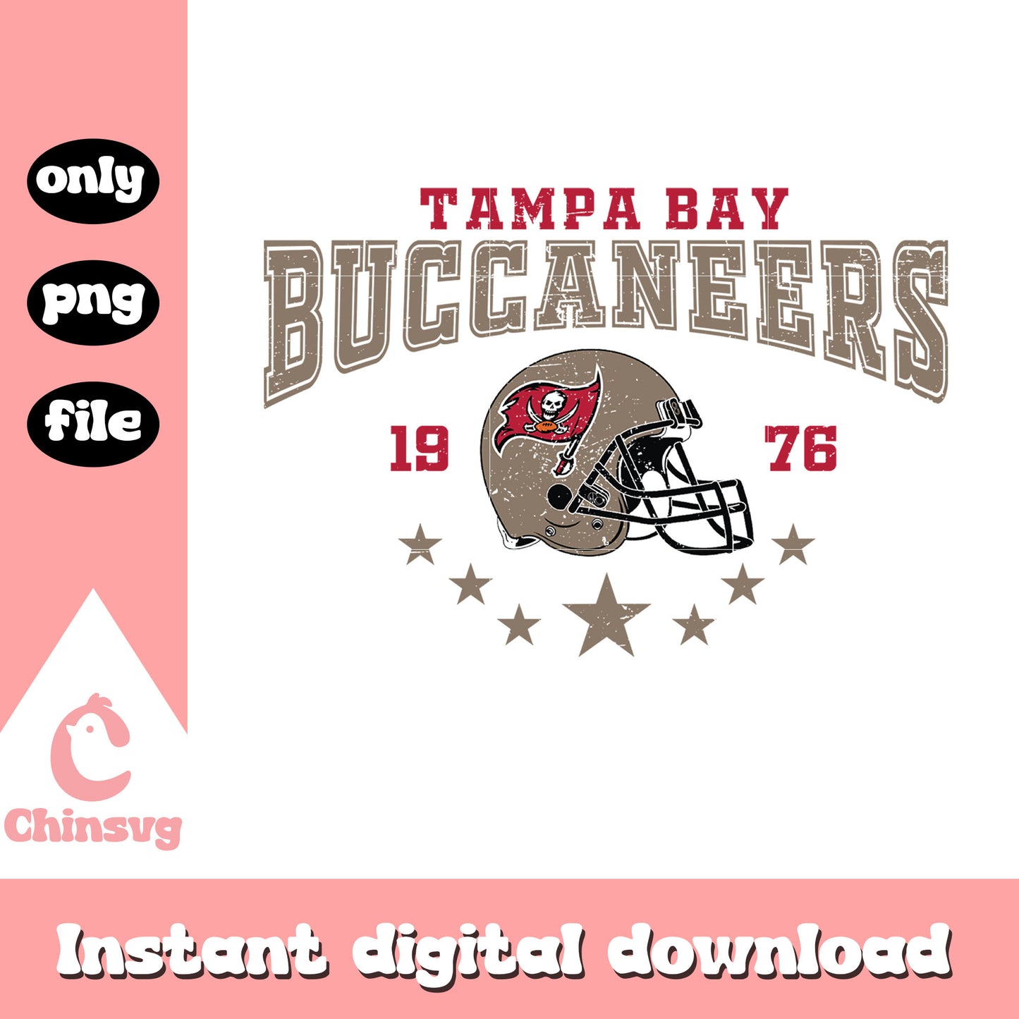 Buccaneers helmet star custom png, nfl buccaneers png