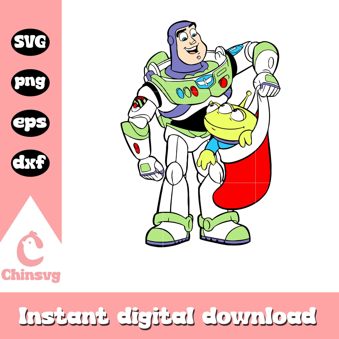 Buzz lightyear and aliens christmas svg, toy story christmas svg