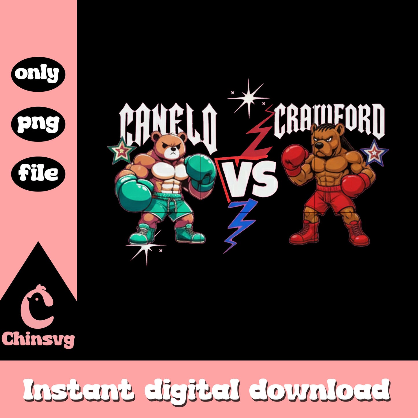 Canelo vs crawford cartoon design png, canelo vs crawford png