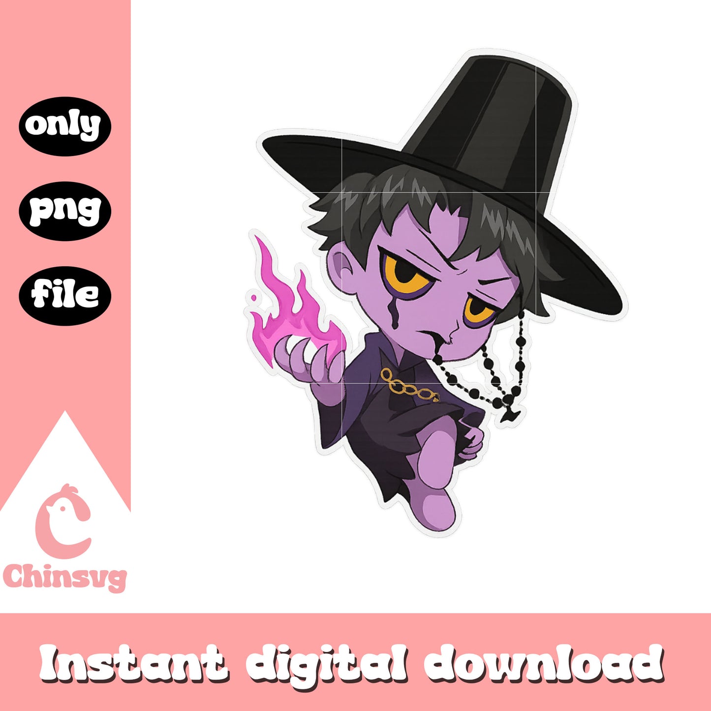 Chibi jinu demon kpop demon hunters png, kpop merch png