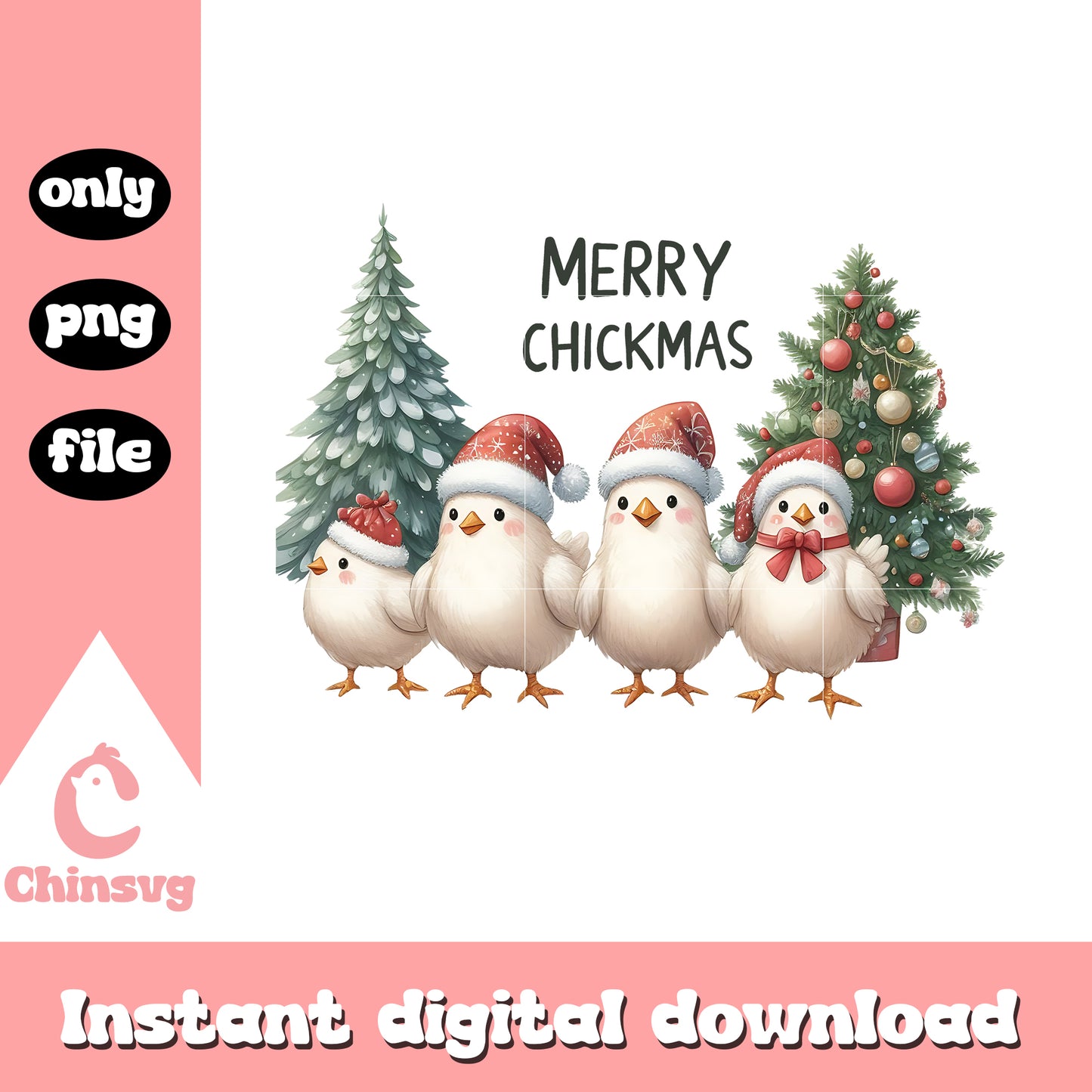 Chicken farm merry christmas png, merry christmas chicken png