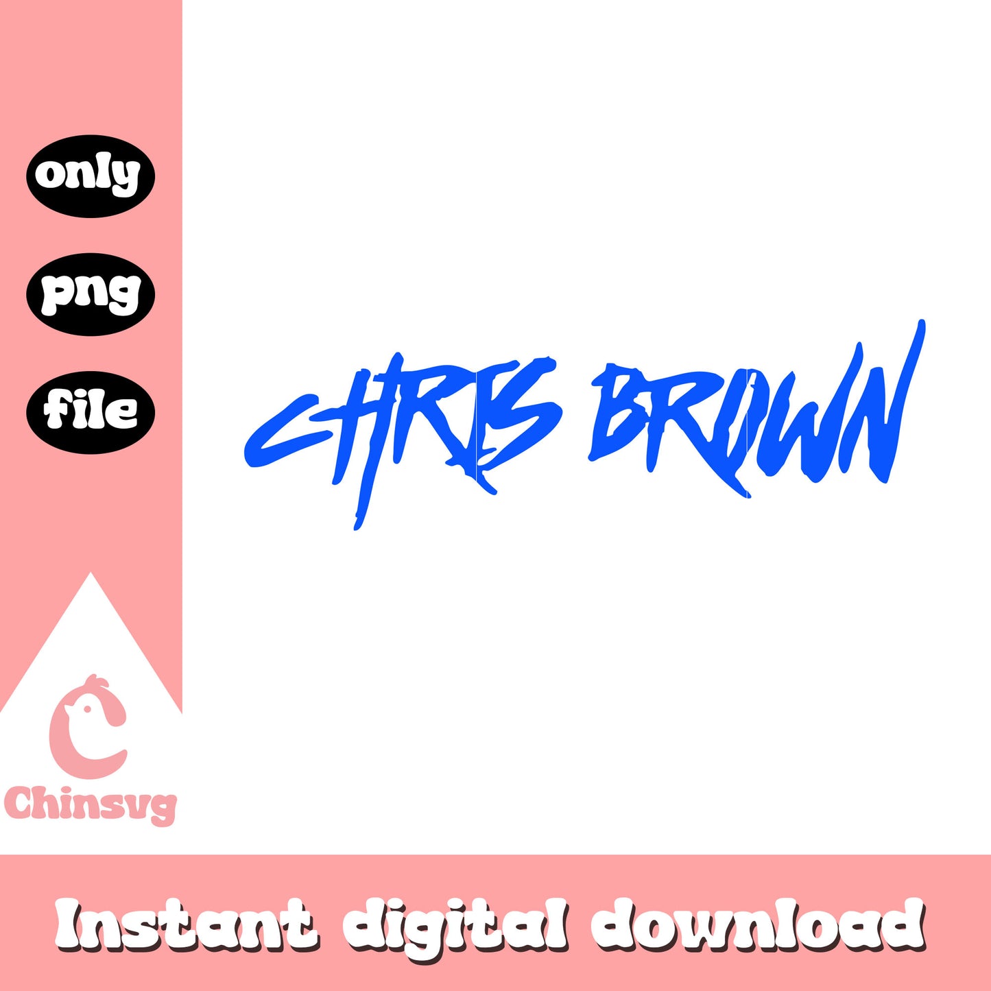 Chris brown blue logo design png, chris brown 2025 tour png