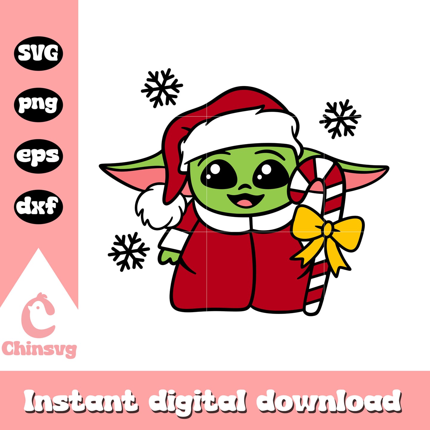Christmas baby yoda santa svg, baby yoda svg, yoda santa svg