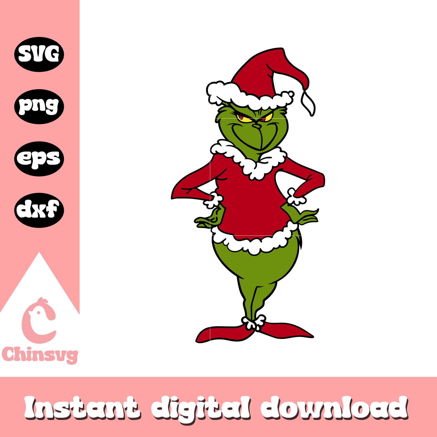 Christmas grinch santa claus svg, christmas grinch svg