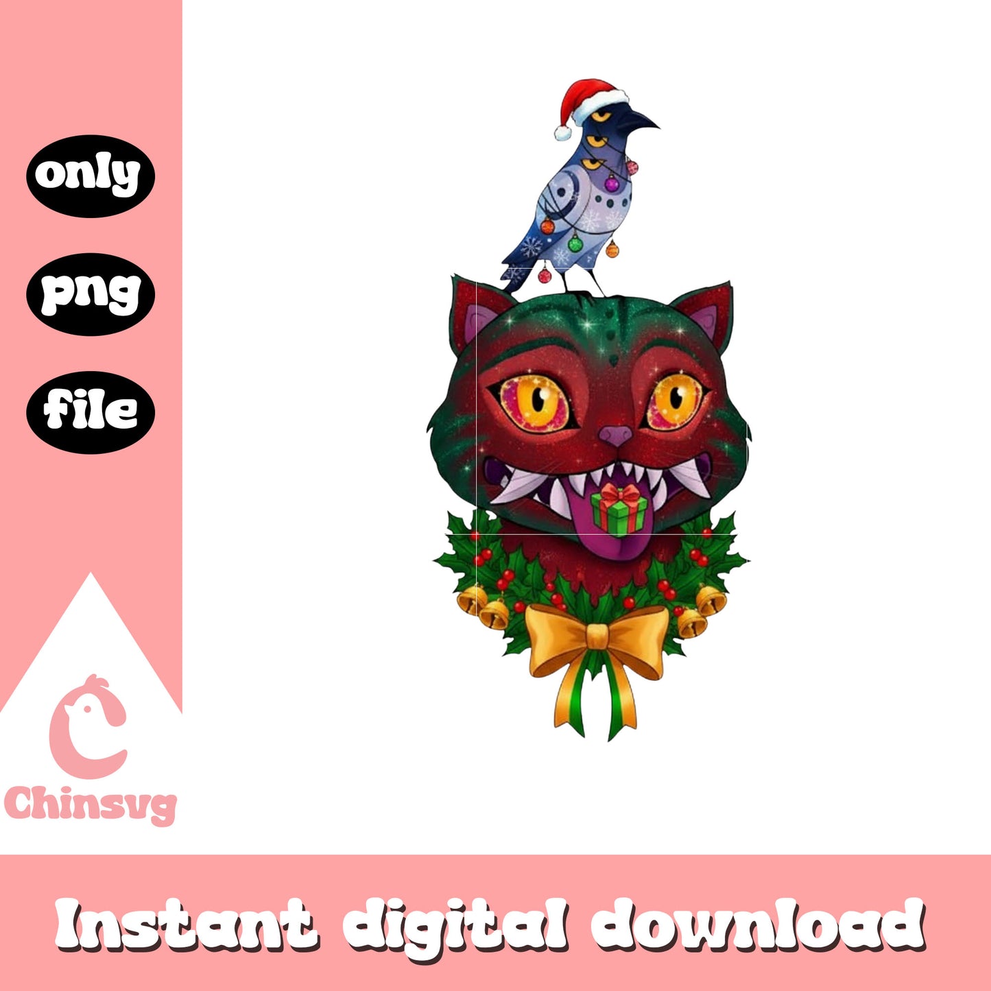 Christmas coquette derpy tiger sussie kpop png, derpy tiger png