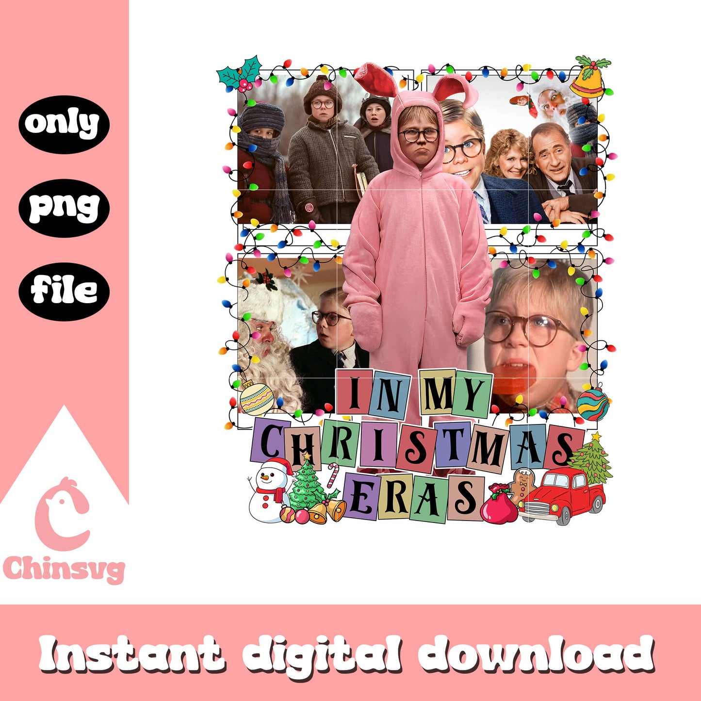 Christmas eras story movie png, ralphie christmas png
