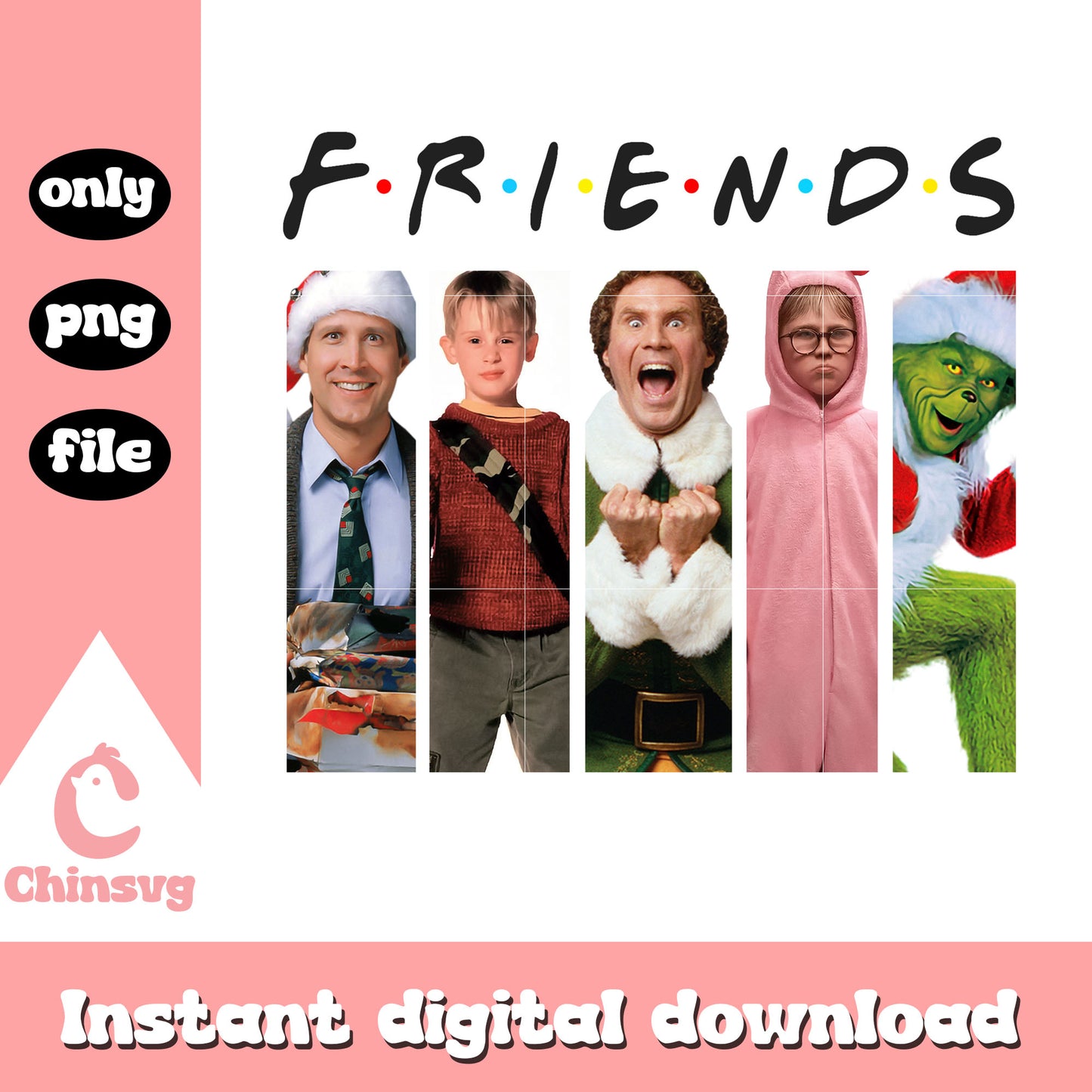 Christmas friends grinch characters png, grinch friends png