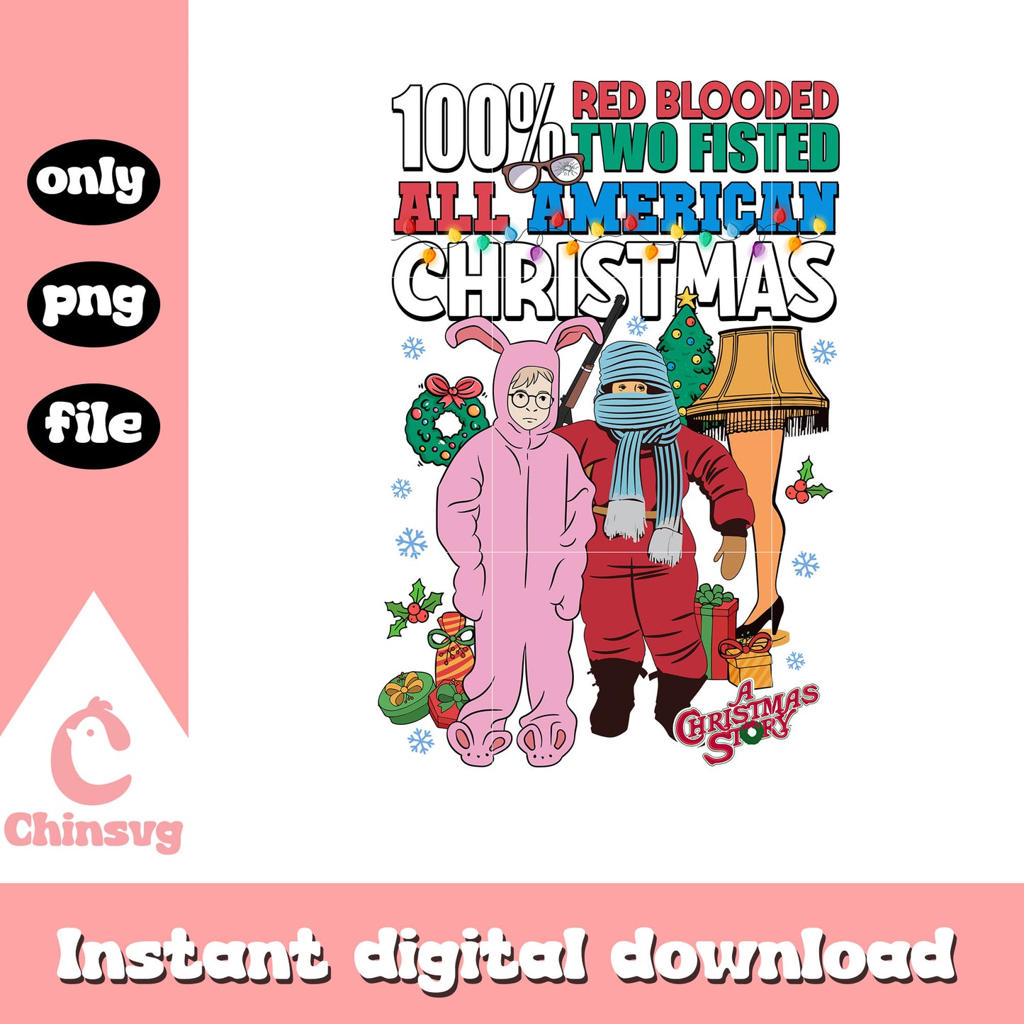 Christmas rulphie lamps story png, ralphie christmas png