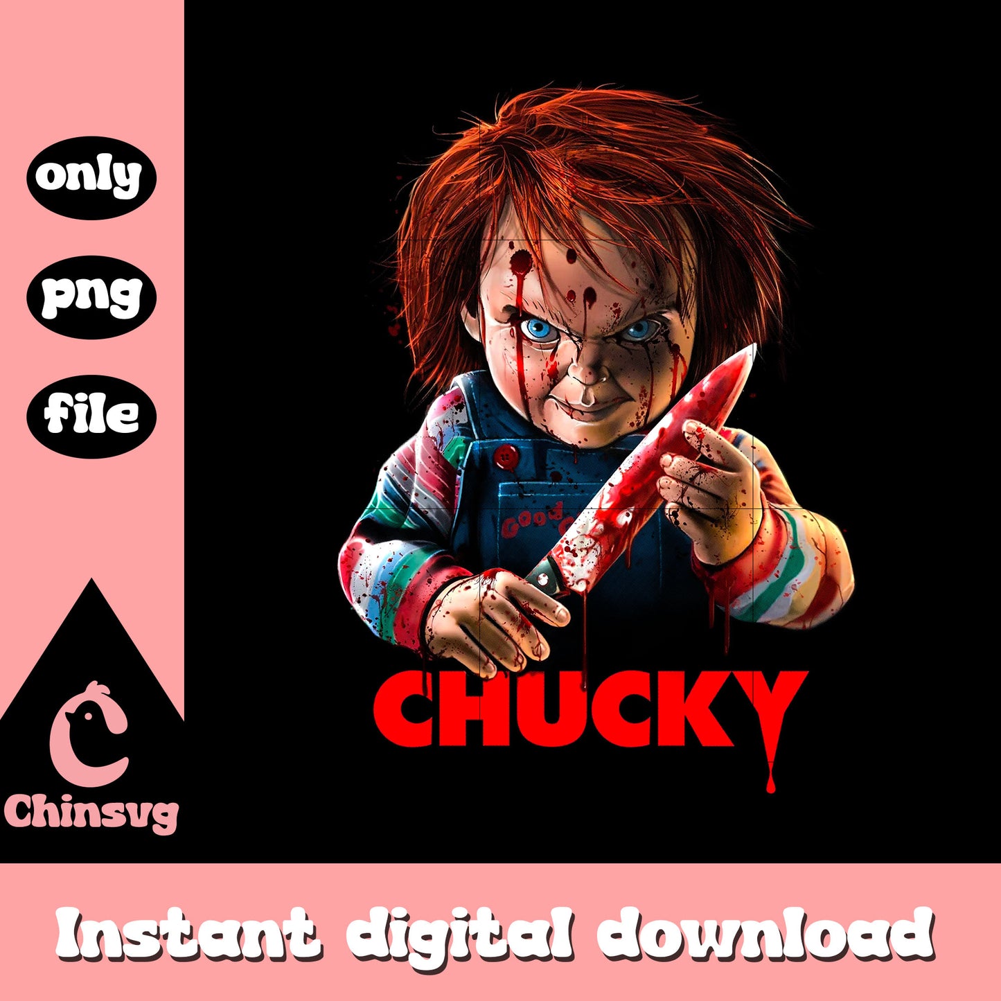 Chucky horror character png, horror character png, scary movie png