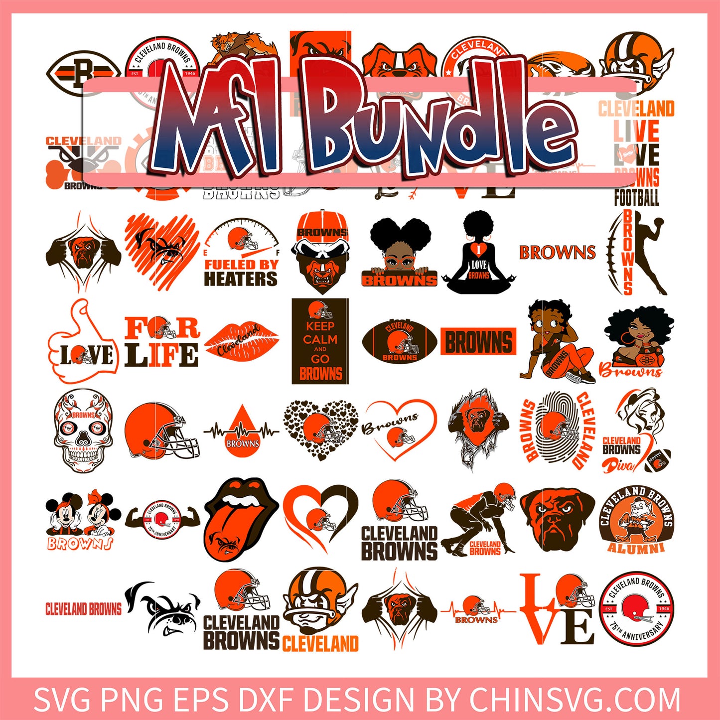 Cleveland Browns football bundle svg, nfl scores today svg
