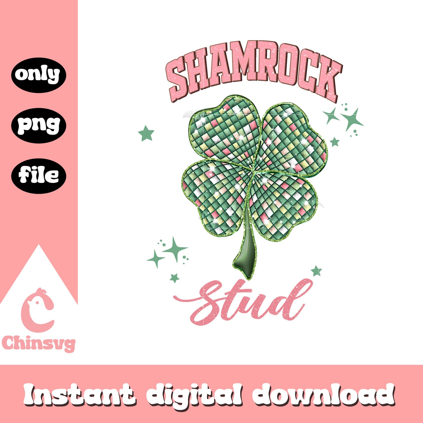 Clover shamrock st patrick’s png, st. patrick's day decor png