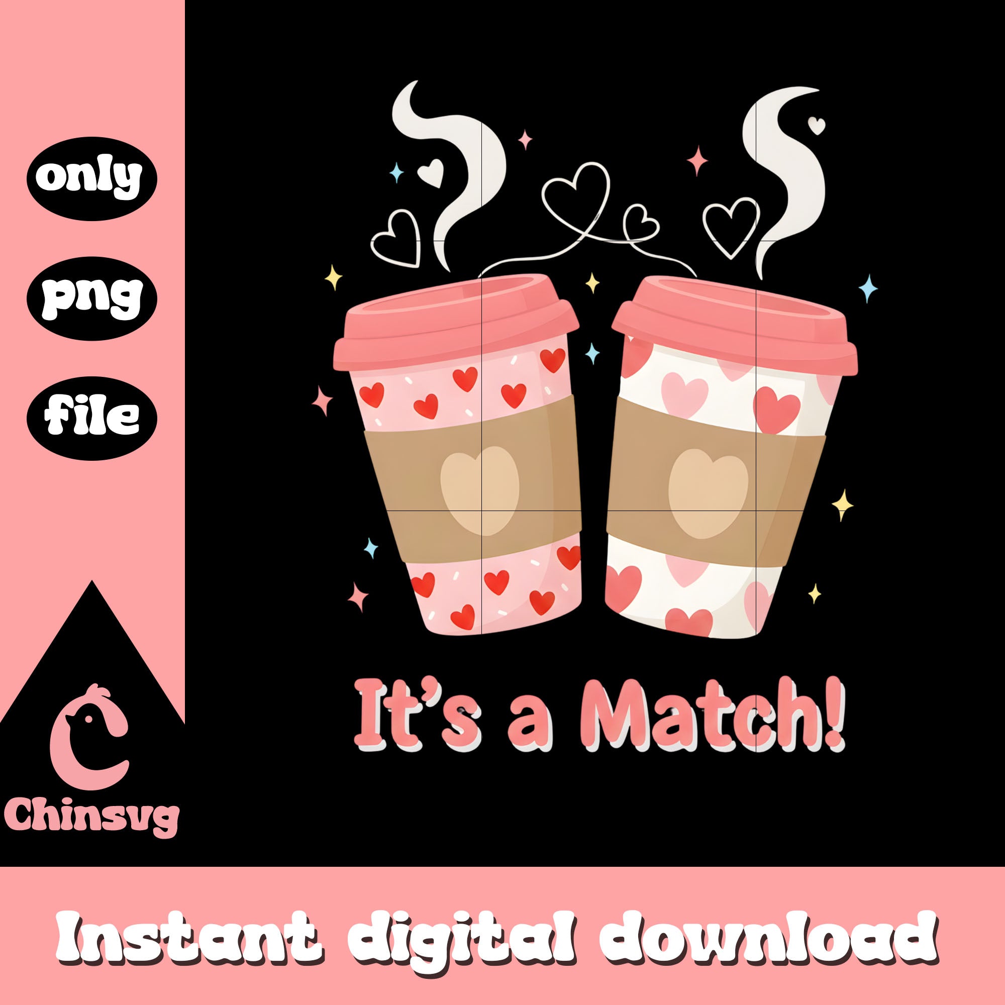 Coffee pink love valentine png, valentines day love png – Chinsvg