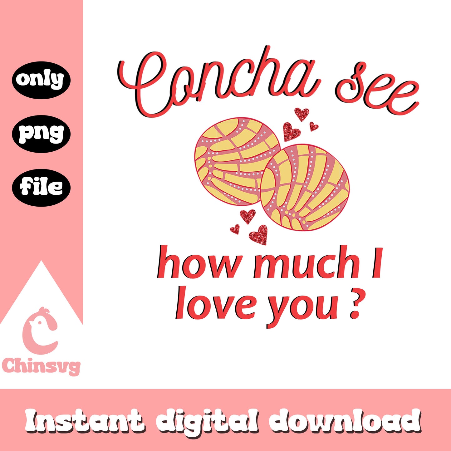 Conchas see happy valentine png, design valentines day png