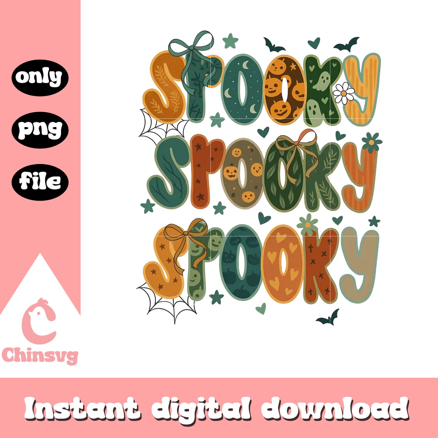 Coquette spooky halloween font design png, halloween day png