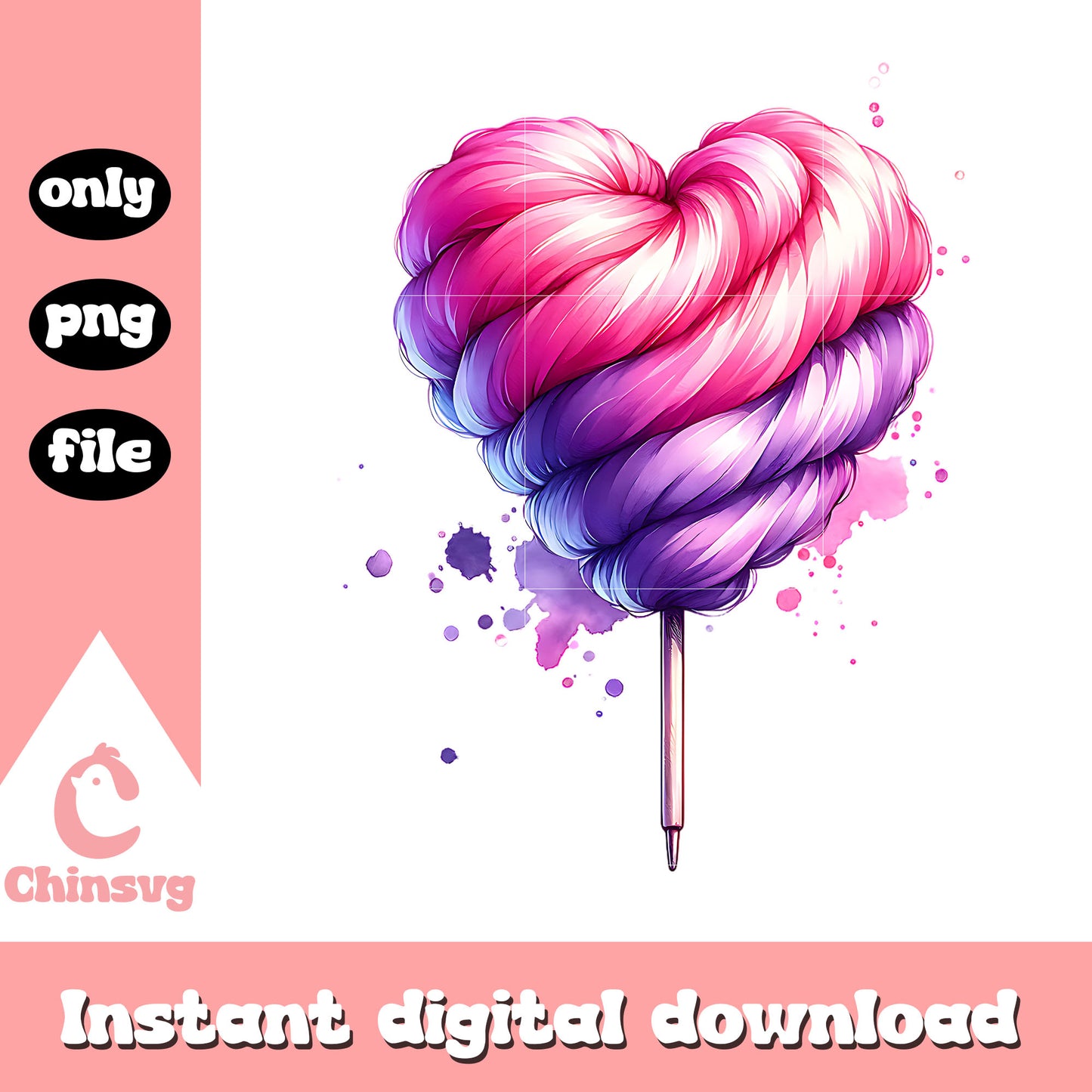 Cotton candy heart png, cotton candy png, candy hearts png
