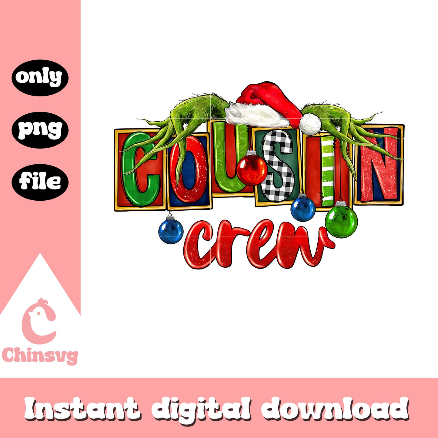 Cousin crew grinch hands christmas png, grinch hand png