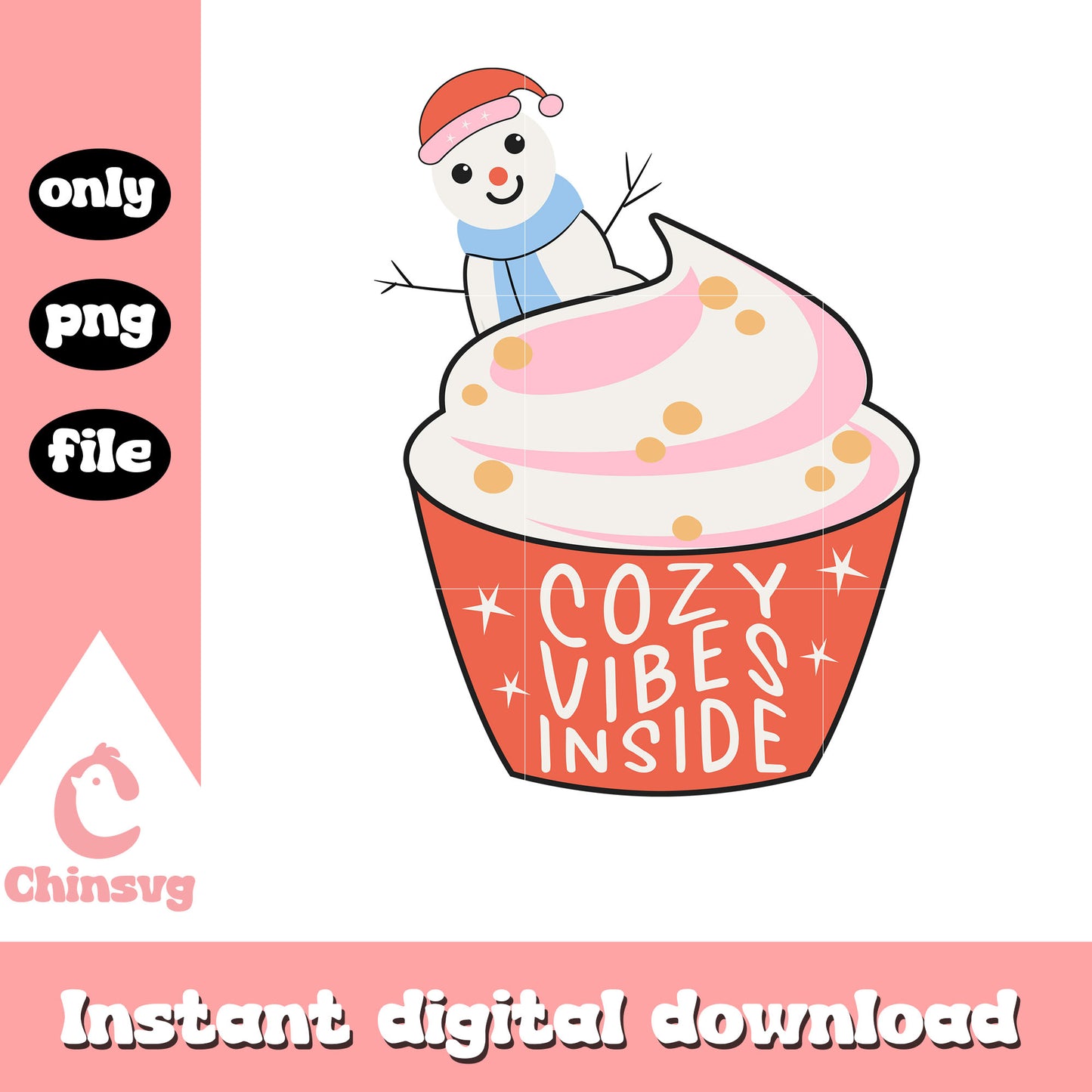 Cozy vibes inside christmas cake png, christmas cakes png