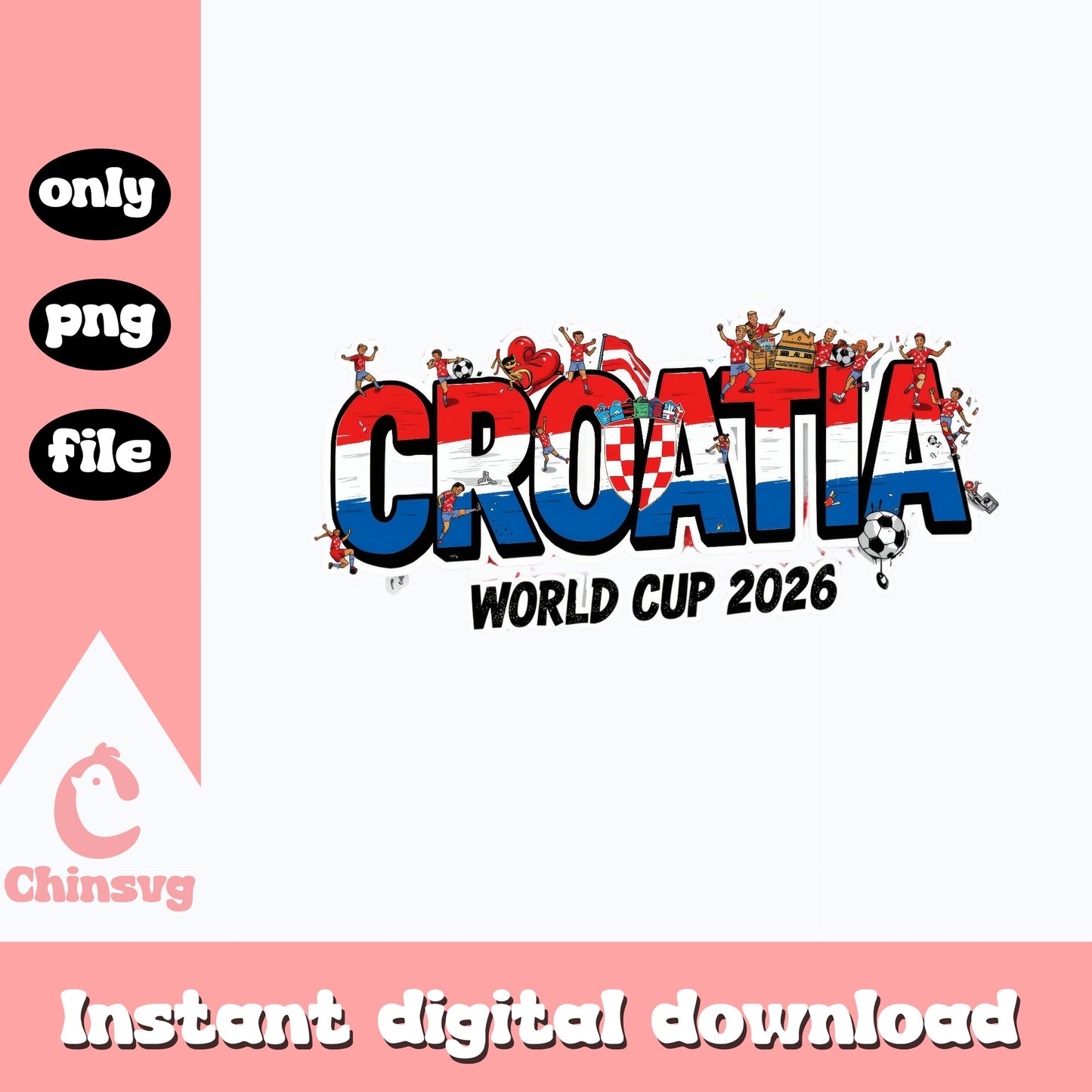 Croatia World Cup 2026 PNG, Croatia Soccer PNG, Football PNG