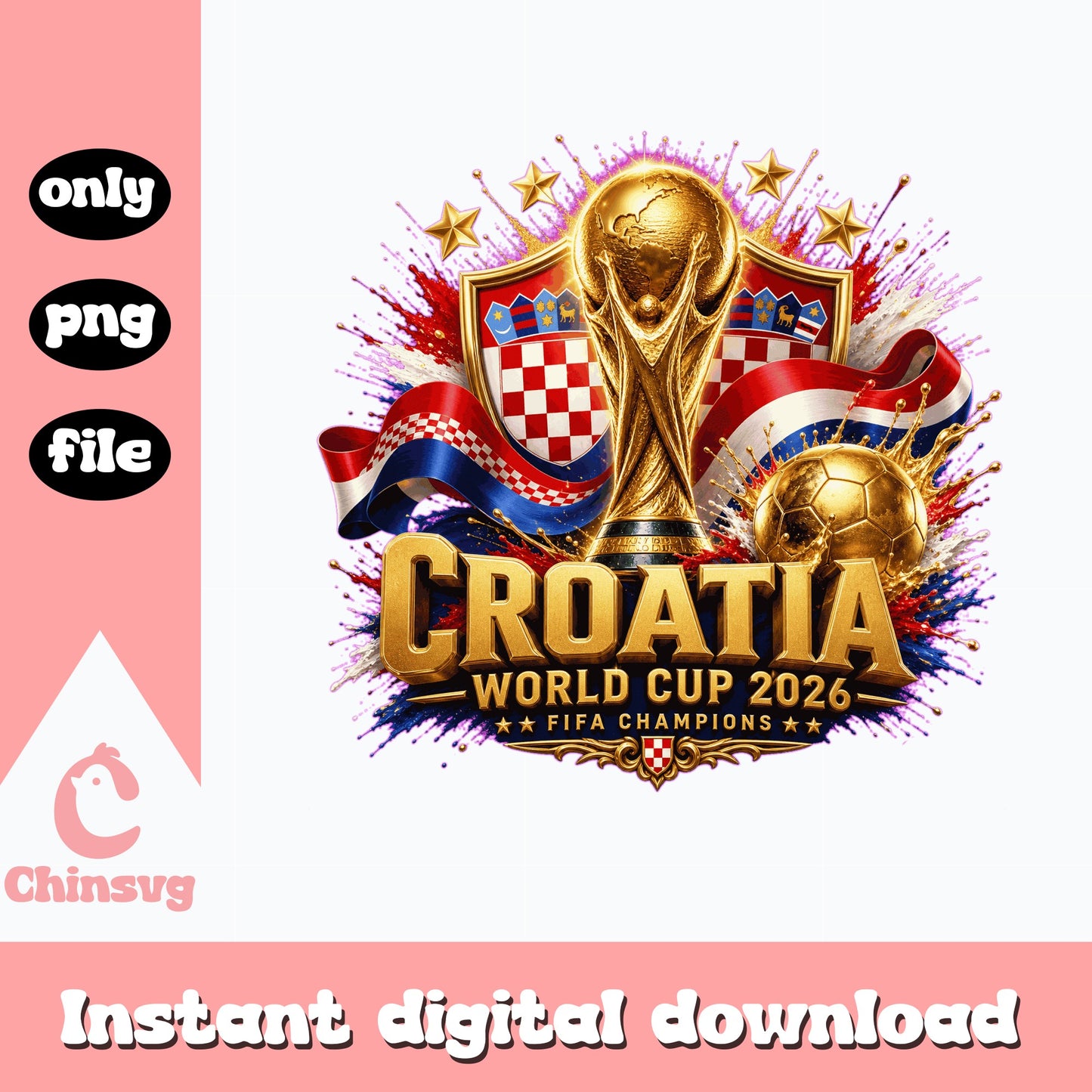 Croatia World Cup 2026 PNG, Fifa Champions Soccer PNG, Croatia Flag PNG