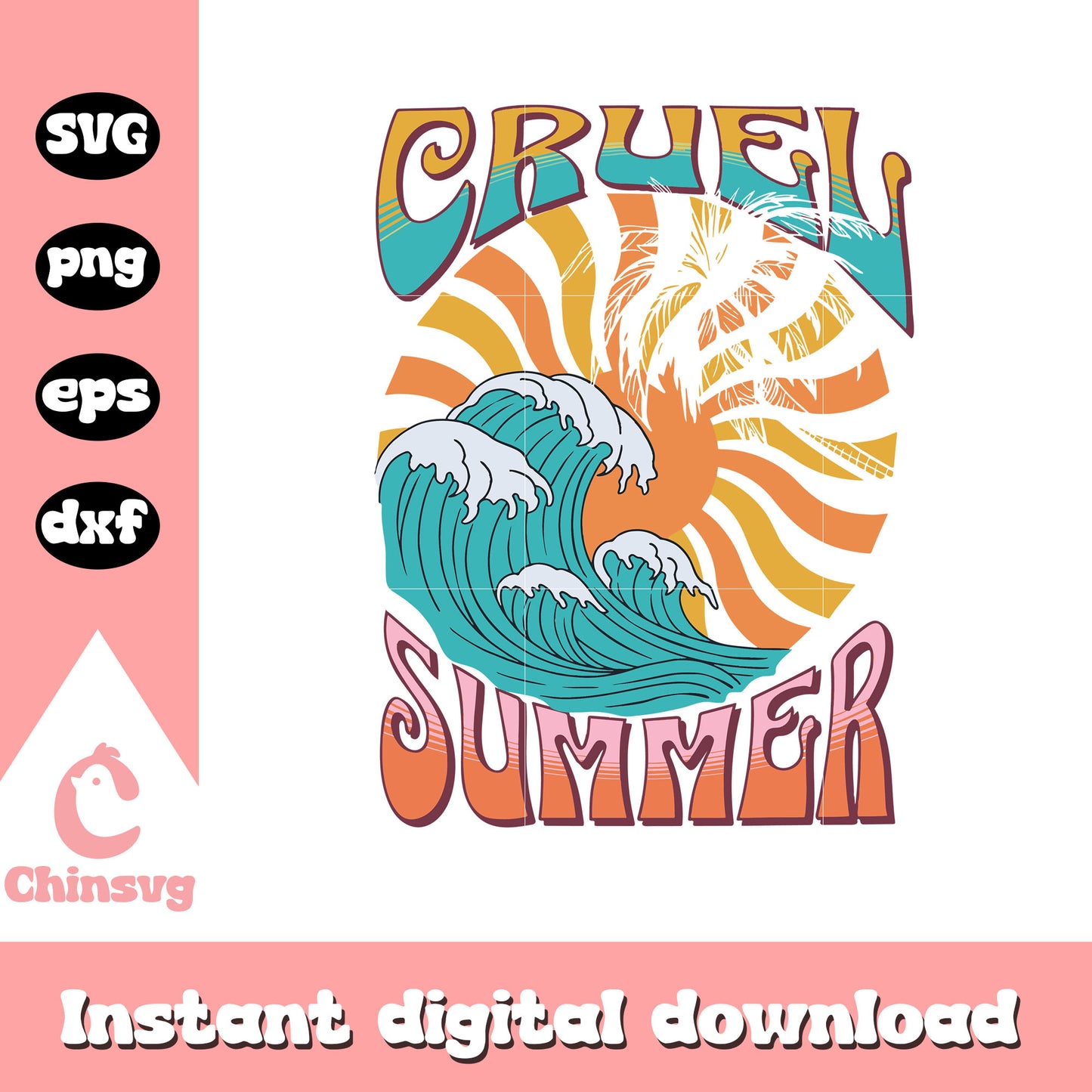 Cruel summer vintage sence svg, logo svg, Taylor Swift svg