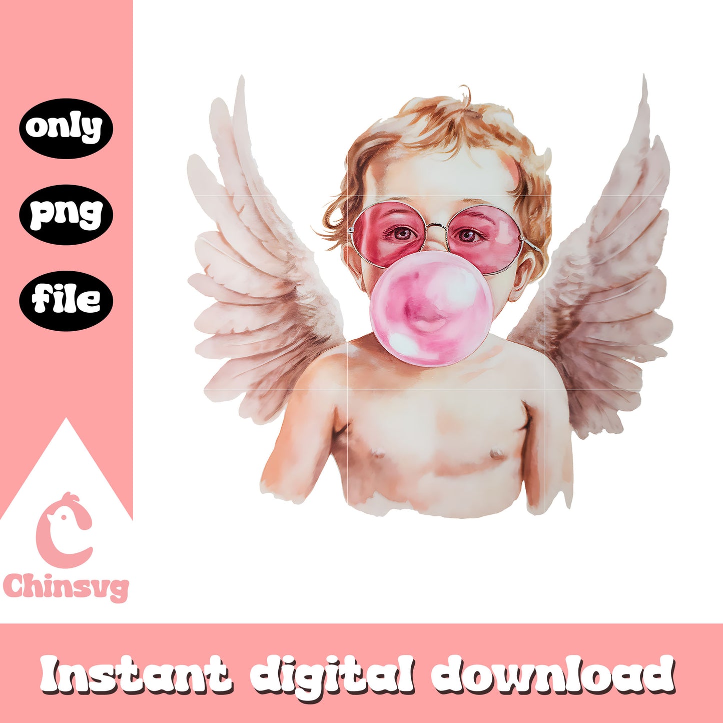 Cupid chewing gum valentine png, chewing gum png, valentine png