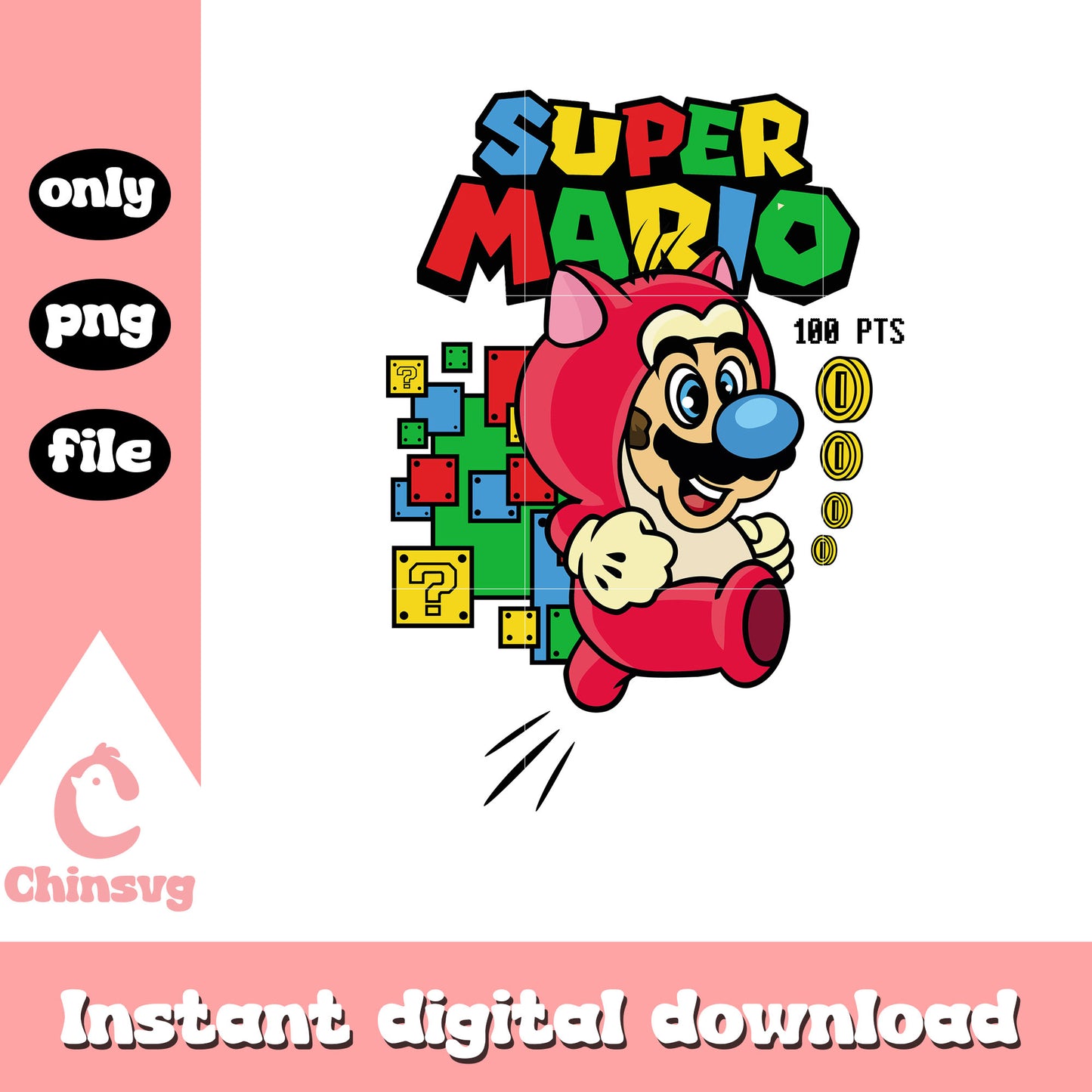 Cute mario game character png, super mario bros png, cartoon png