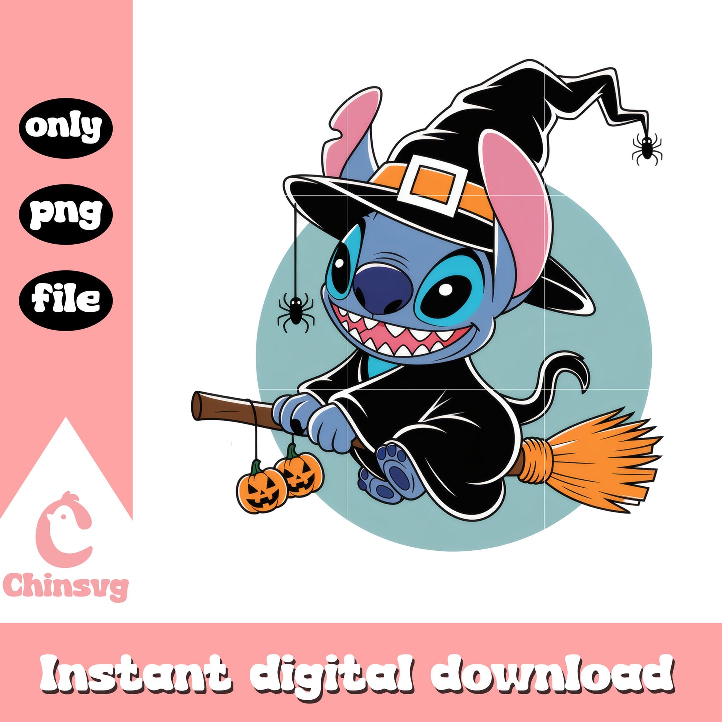 Cute witch disney stitch design png, disney lilo stitch png